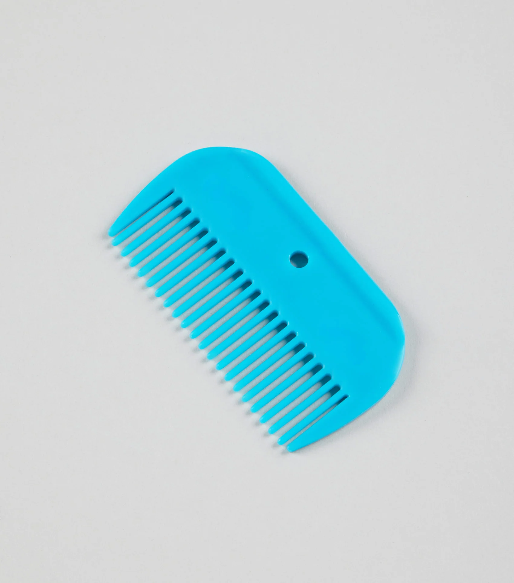 Plastic Mane Comb Peacock Blue