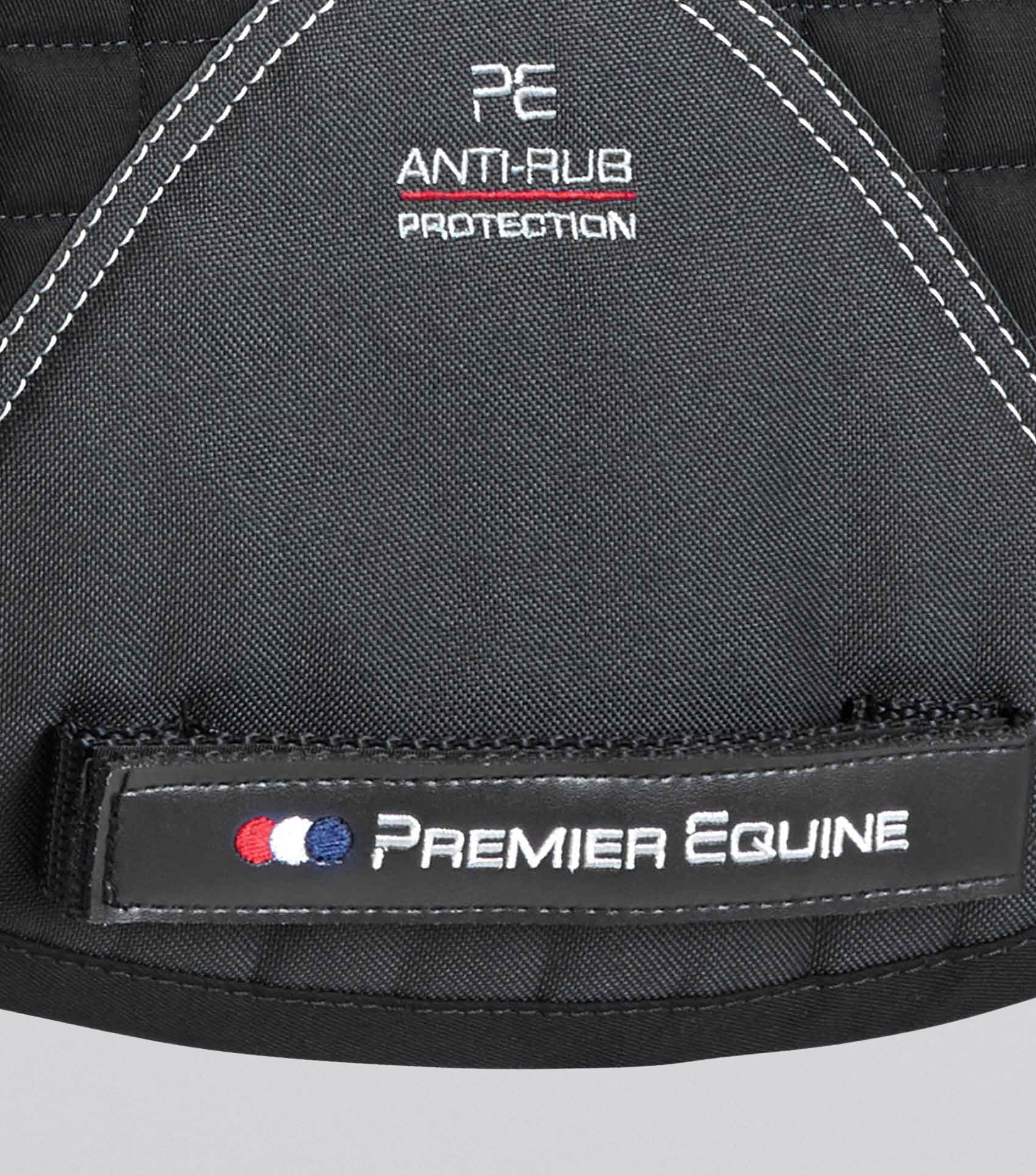 Pony Close Contact Merino Wool Half Lined European Dressage Square Black/Natural Wool - Image 5