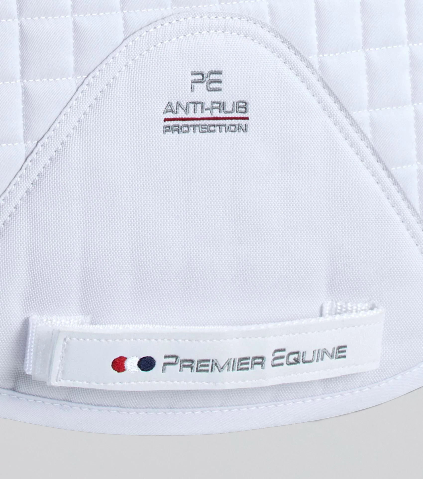 Pony Close Contact Merino Wool Half Lined European Dressage Square White/Natural Wool - Image 5