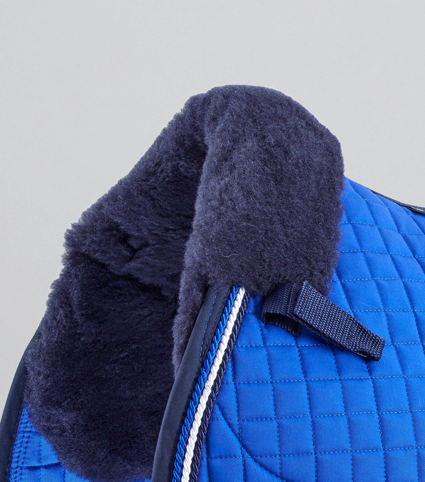 Pony Close Contact Merino Wool Half Lined European GP/ Jump Square Royal Blue/Navy Wool - Image 3