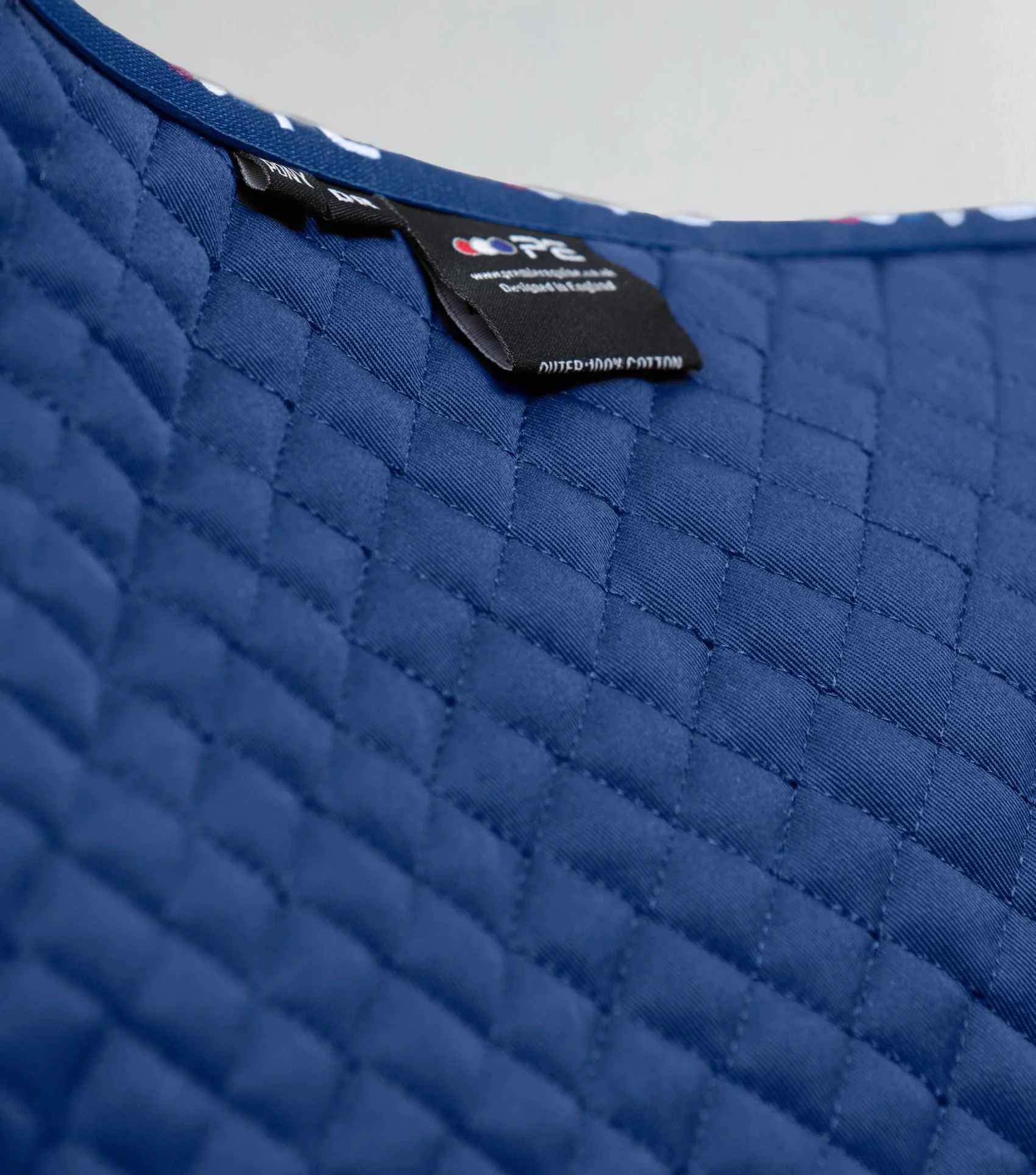 Pony Plain Cotton Dressage Square Royal Blue - Image 6