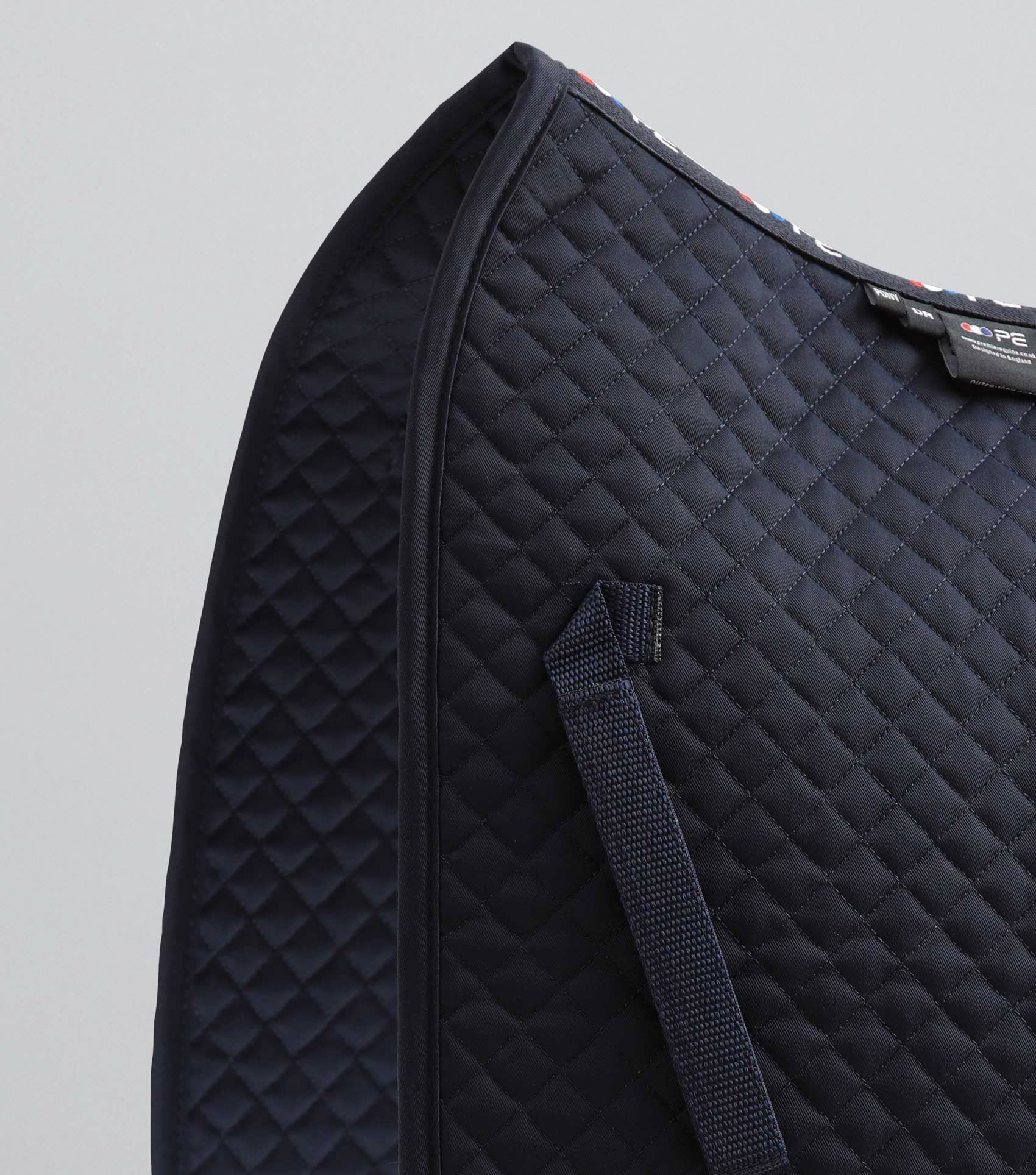 Pony Plain Cotton Dressage Square Navy - Image 3