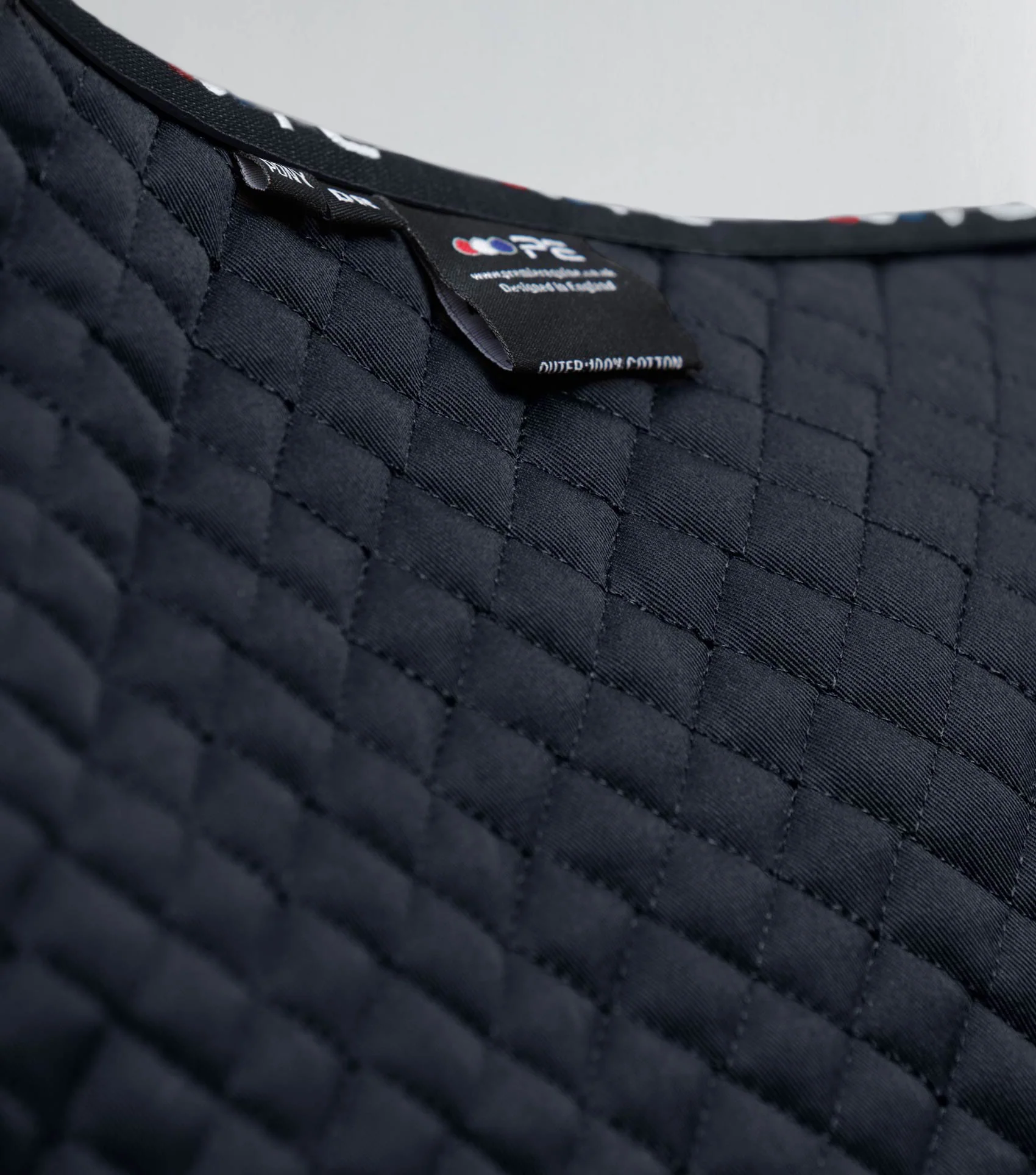 Pony Plain Cotton Dressage Square Navy - Image 6