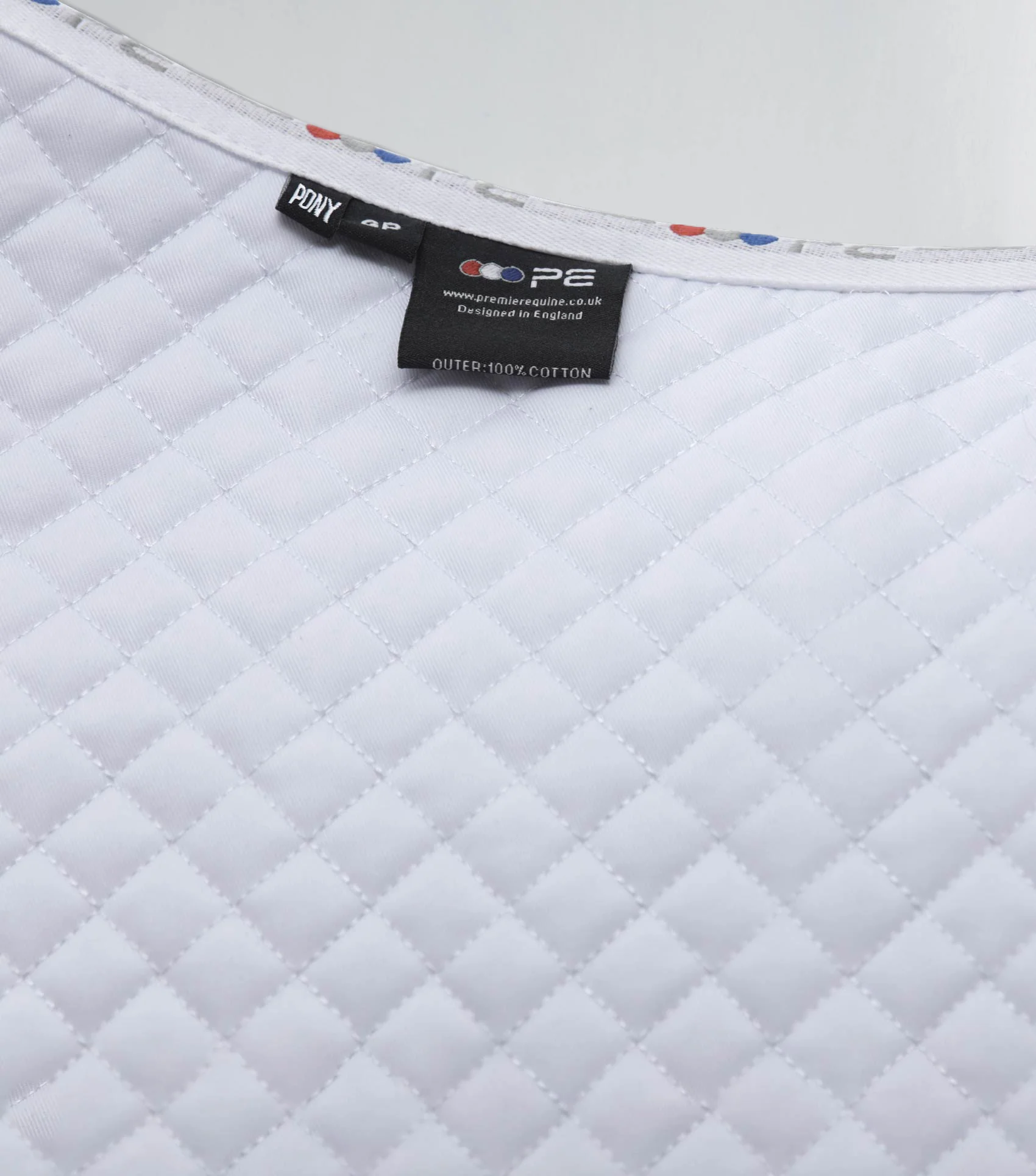 Pony Plain Cotton GP/Jump Square White - Image 6