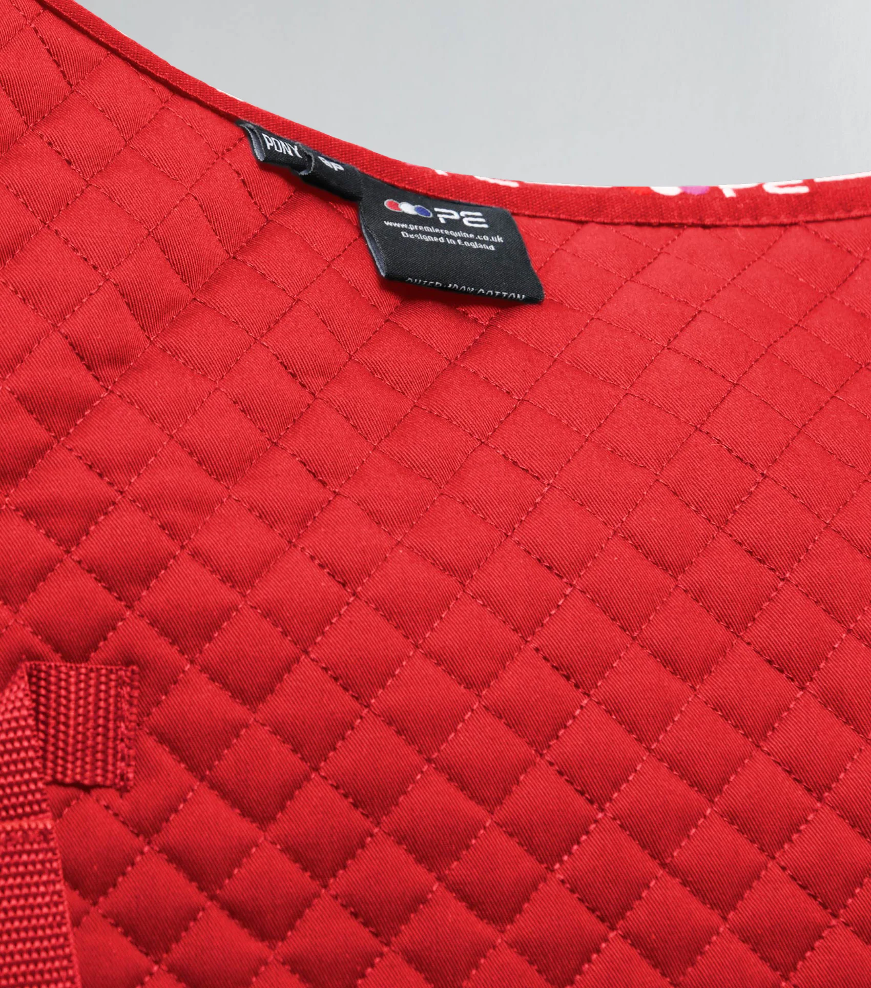 Pony Plain Cotton GP/Jump Square Red - Image 6