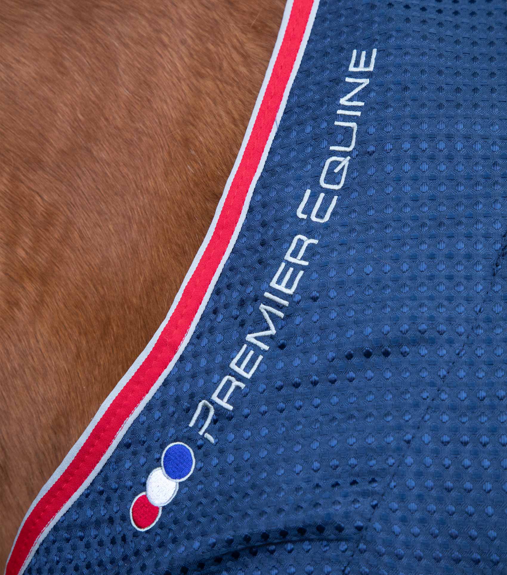 Premier Equine Sports Cooler Rug Navy - Image 3