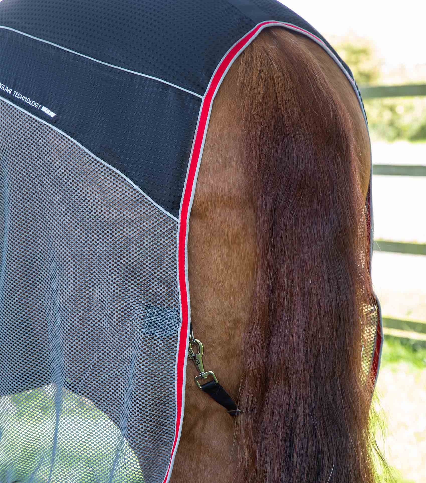 Premier Equine Sports Cooler Rug Black - Image 6
