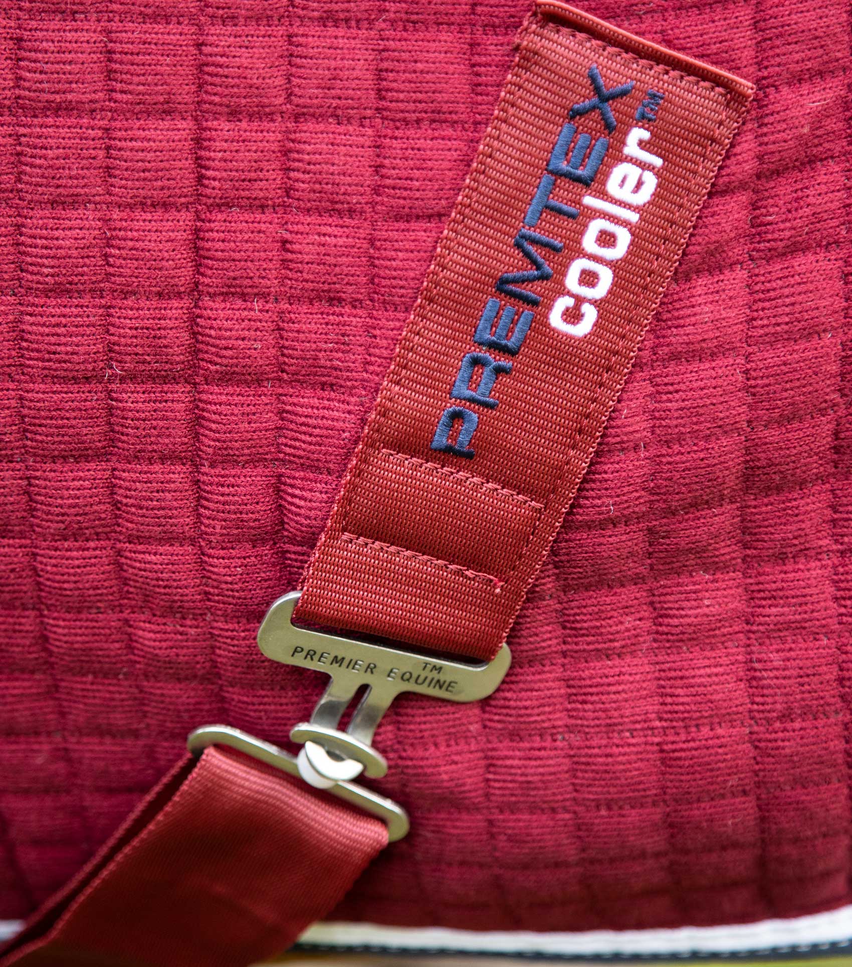 PremTex Horse Cooler Rug Burgundy - Image 4