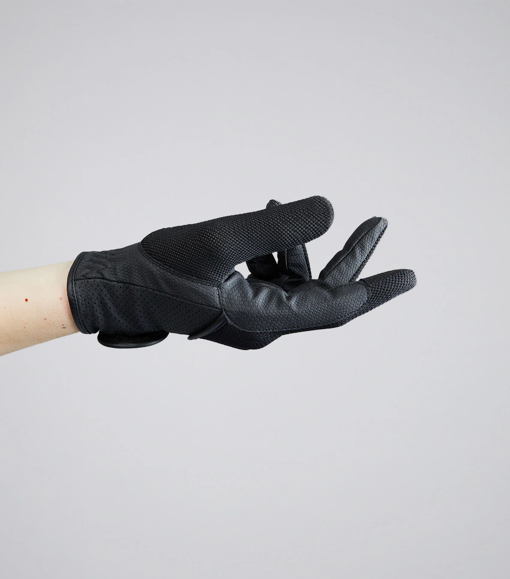 Presa Junior Mesh Riding Gloves Black - Image 4