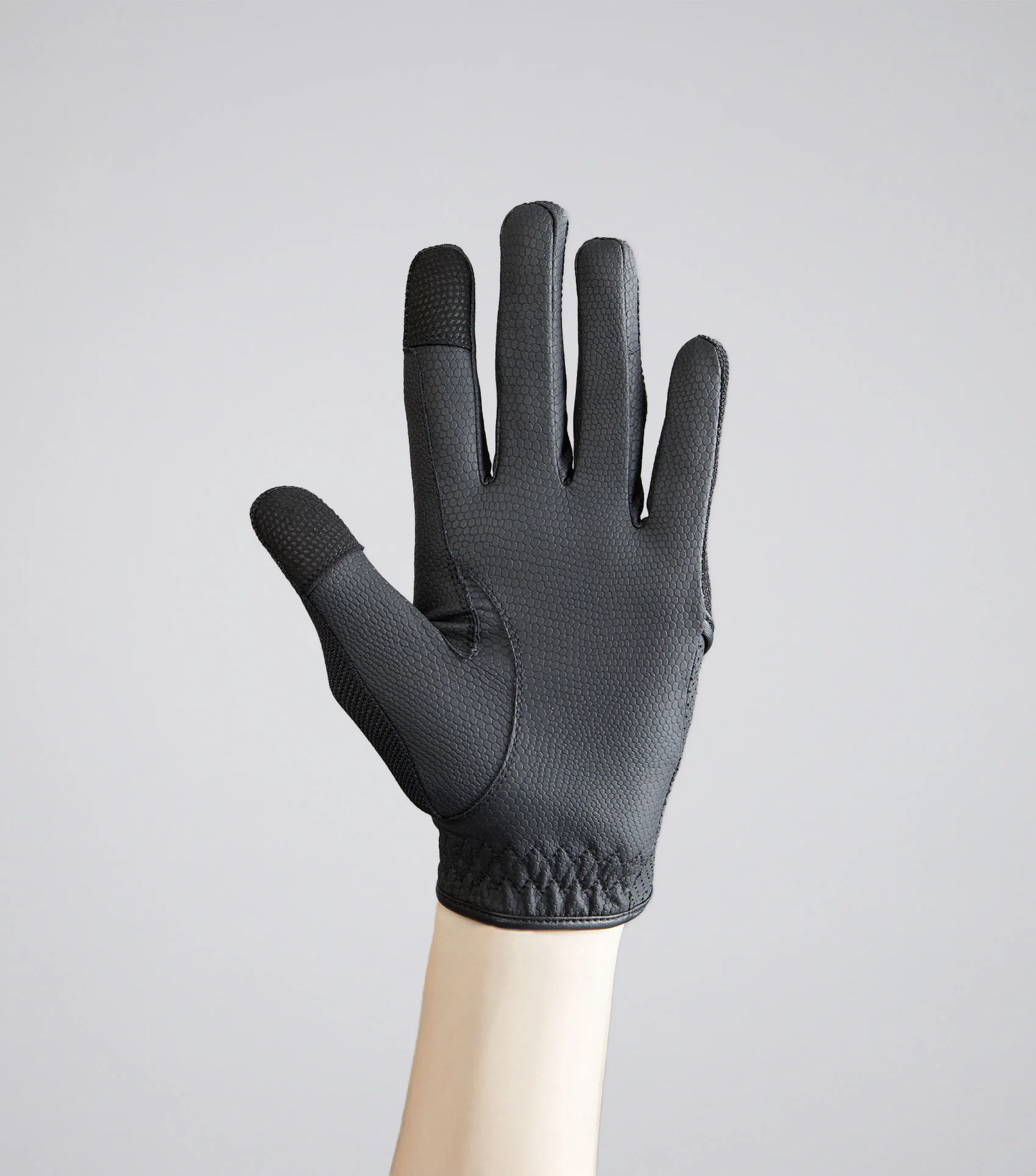 Presa Junior Mesh Riding Gloves Black - Image 6