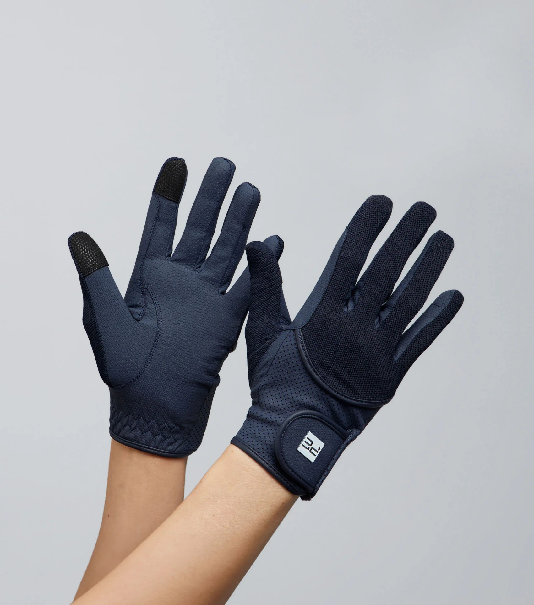 Presa Junior Mesh Riding Gloves Navy