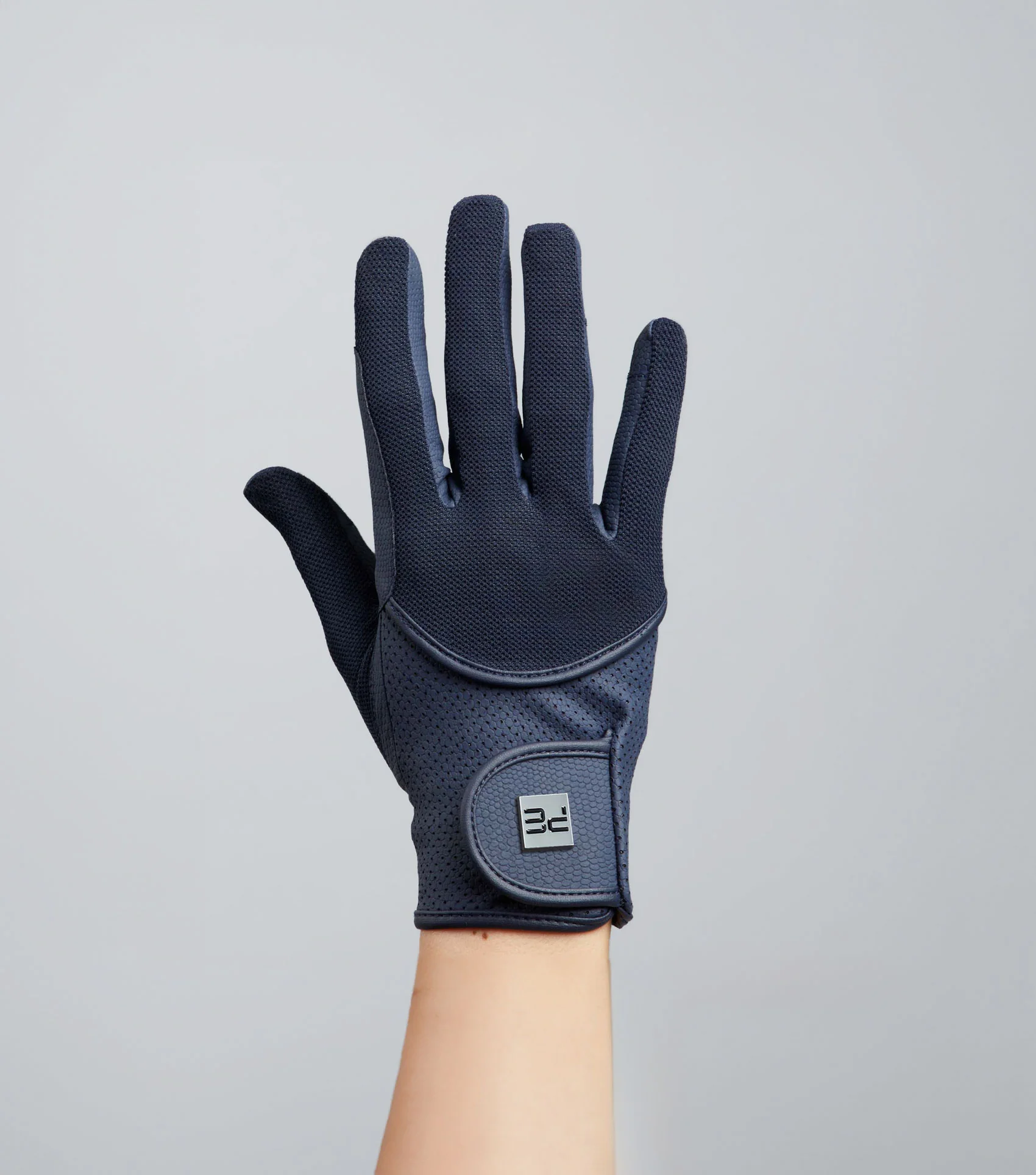 Presa Junior Mesh Riding Gloves Navy - Image 5