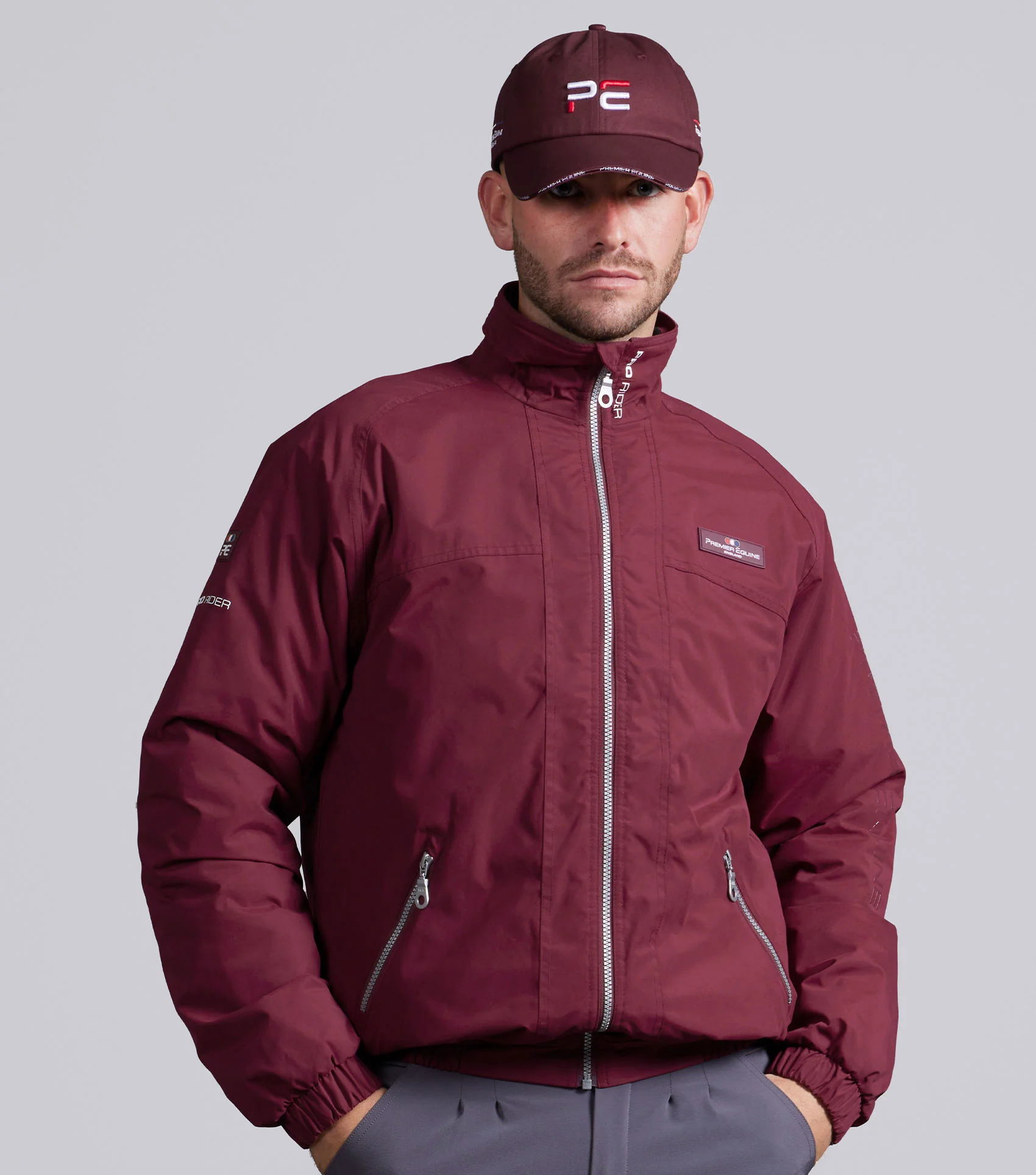 Pro Rider Mens Waterproof Jacket Wine - Image 6