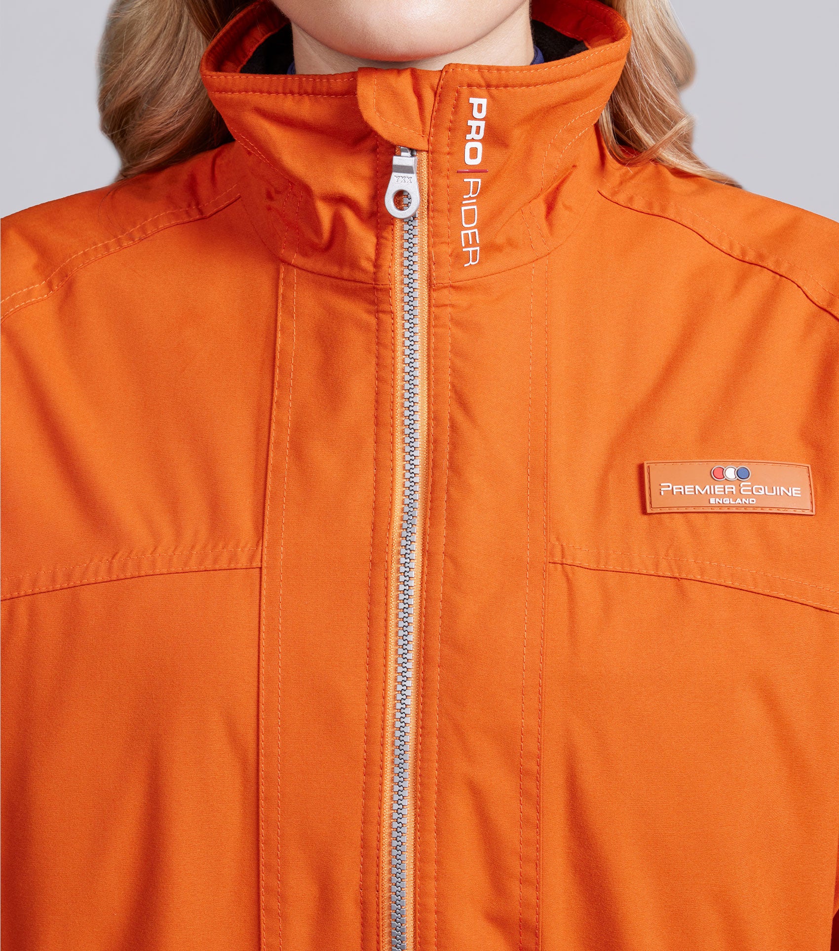 Pro Rider Unisex Waterproof Riding Jacket Burnt Orange - Image 3