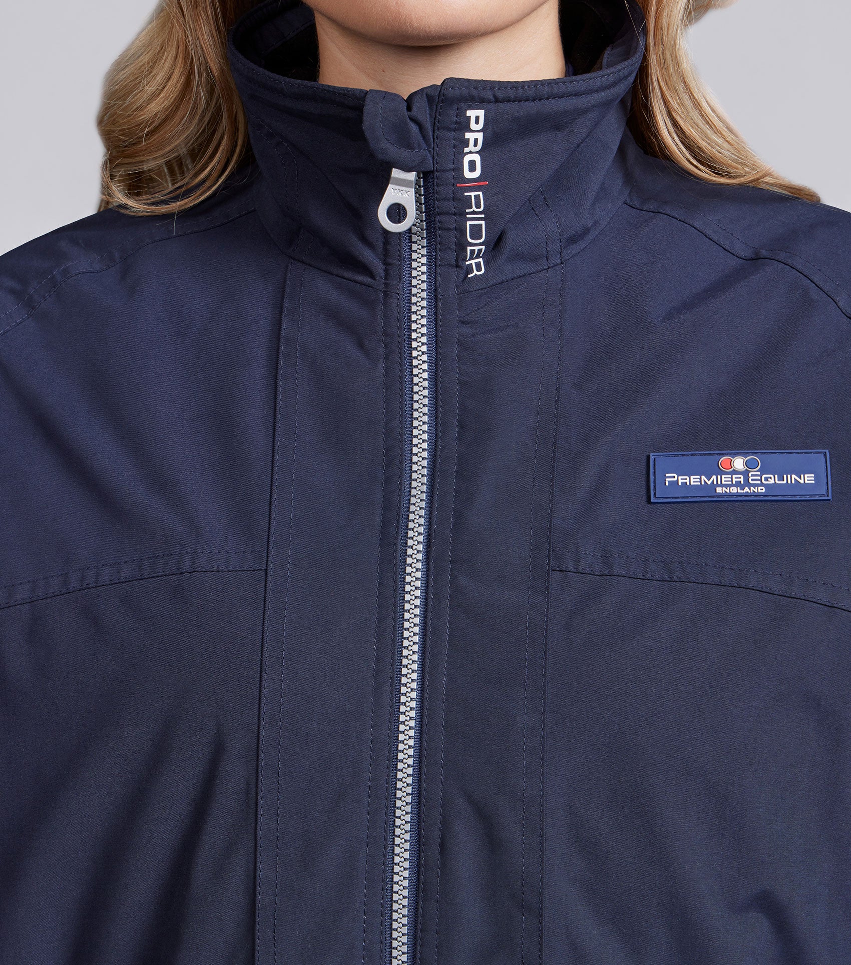 Pro Rider Unisex Waterproof Riding Jacket Navy - Image 3