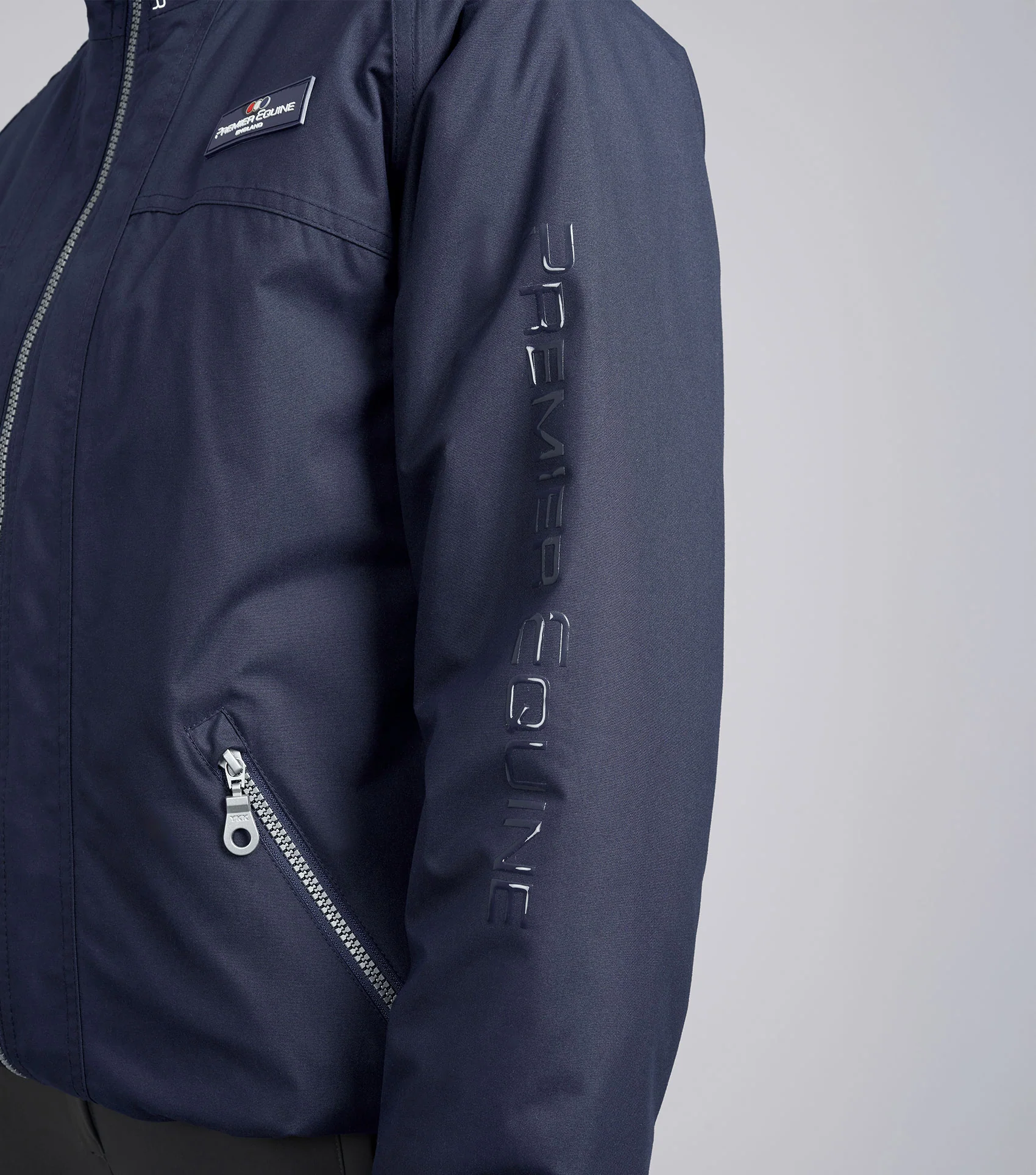 Pro Rider Unisex Waterproof Riding Jacket Navy - Image 4