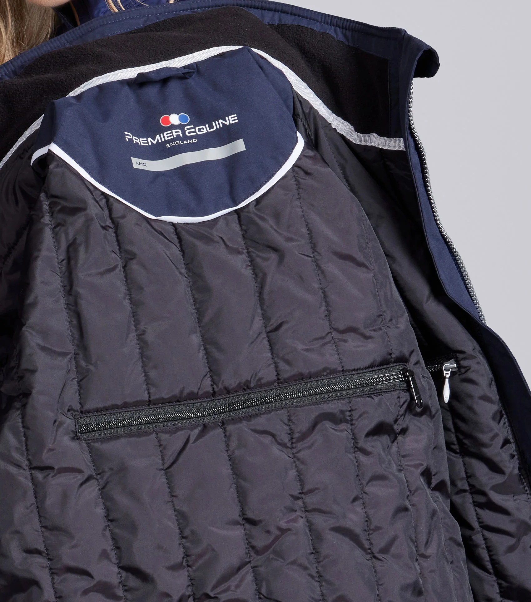 Pro Rider Unisex Waterproof Riding Jacket Navy - Image 5