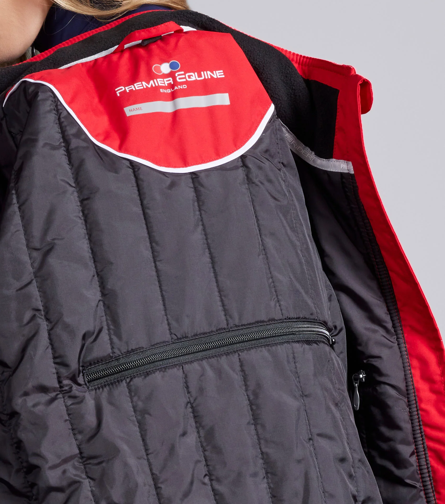 Pro Rider Unisex Waterproof Riding Jacket Red - Image 4