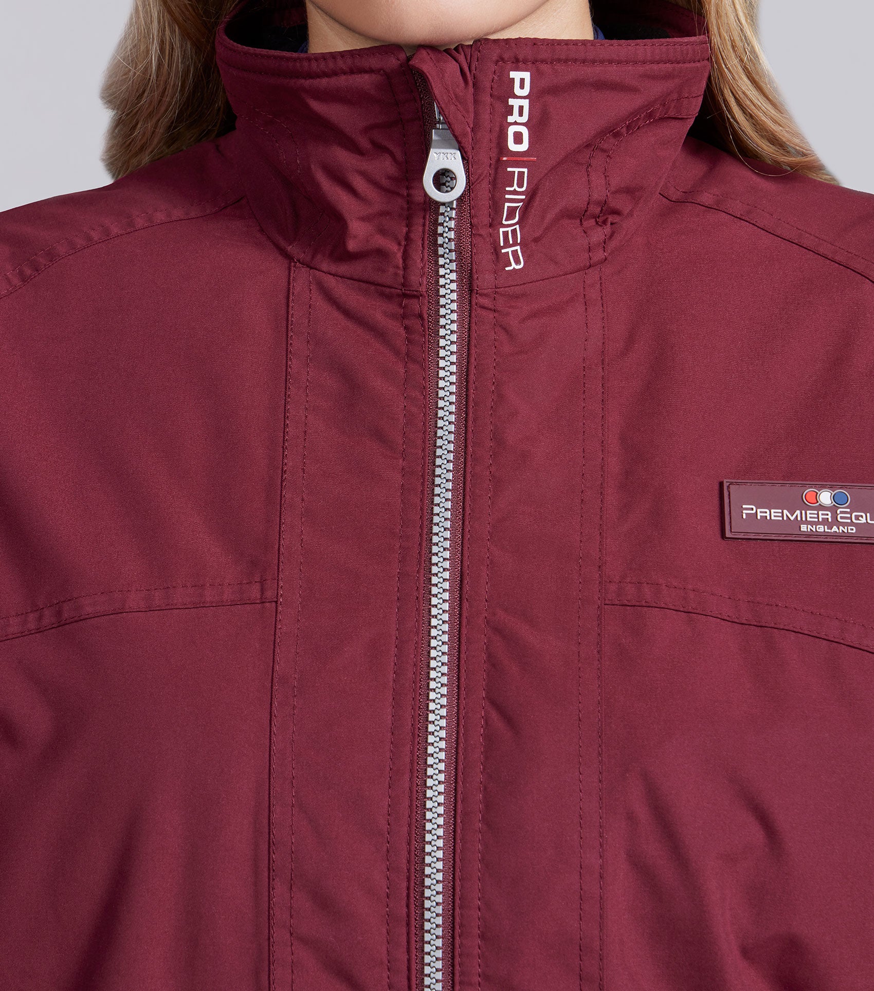 Pro Rider Unisex Waterproof Riding Jacket Wine - Image 3