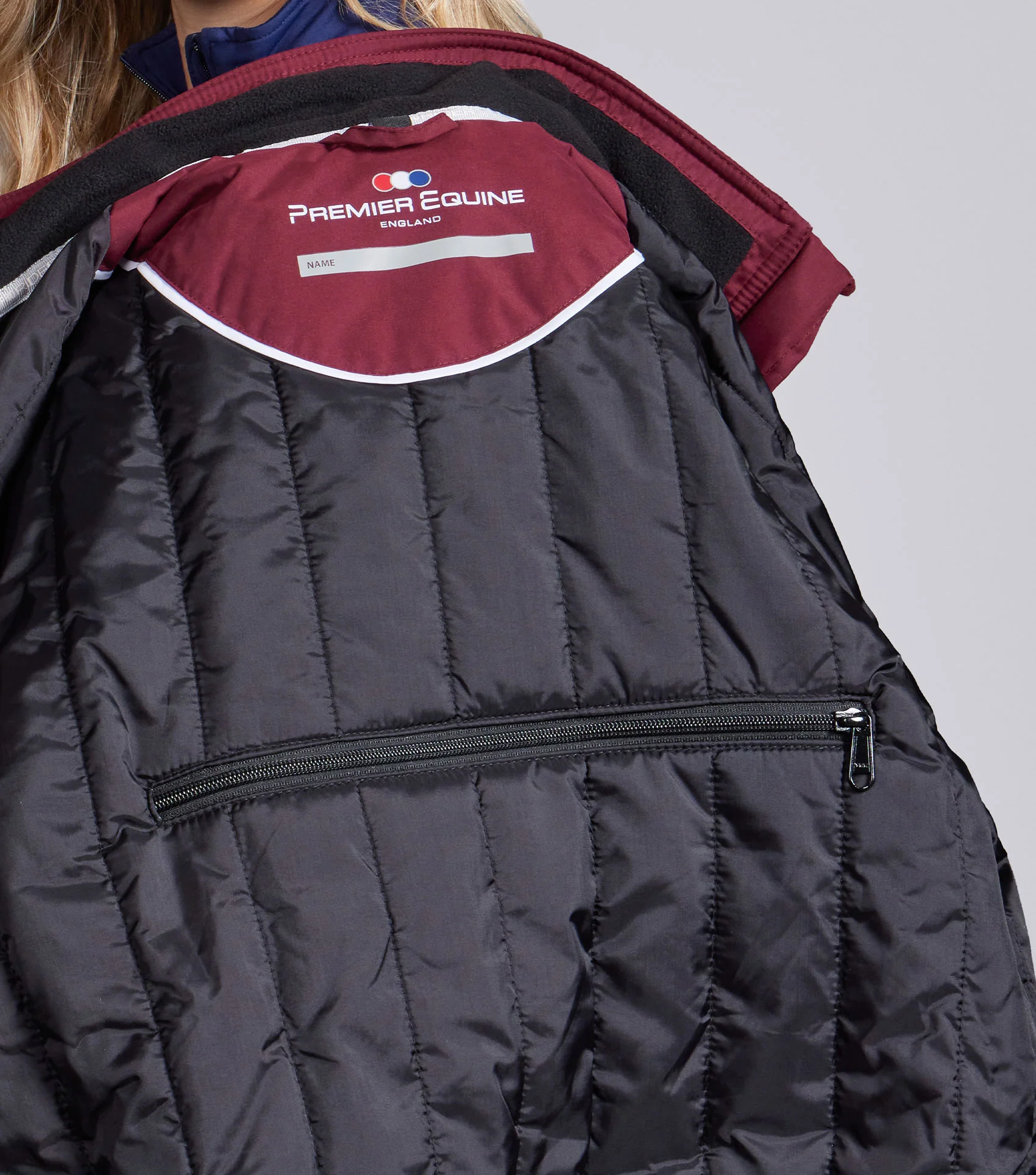 Pro Rider Unisex Waterproof Riding Jacket Wine - Image 5