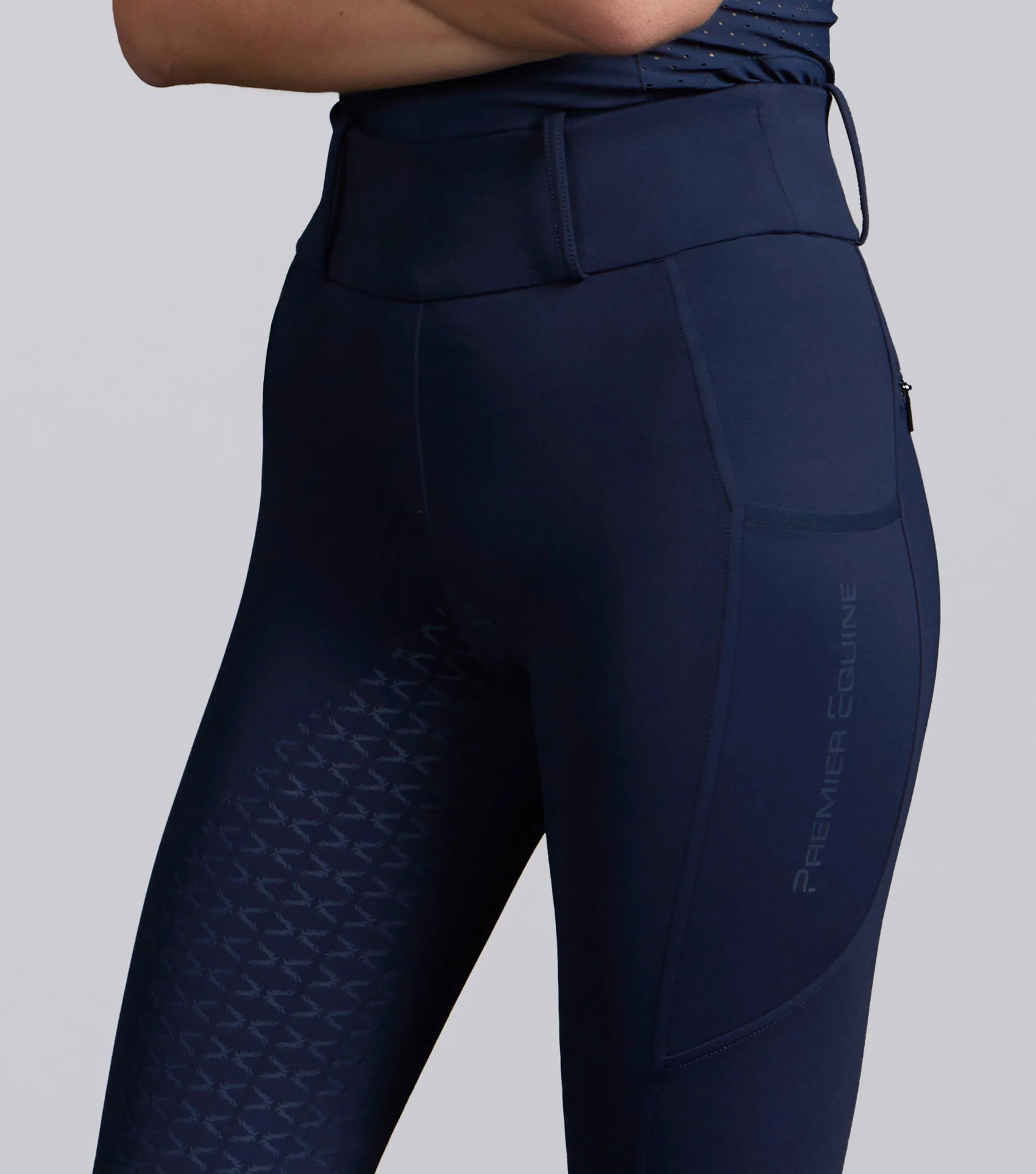 Prospero Riding Tights Navy - Image 3