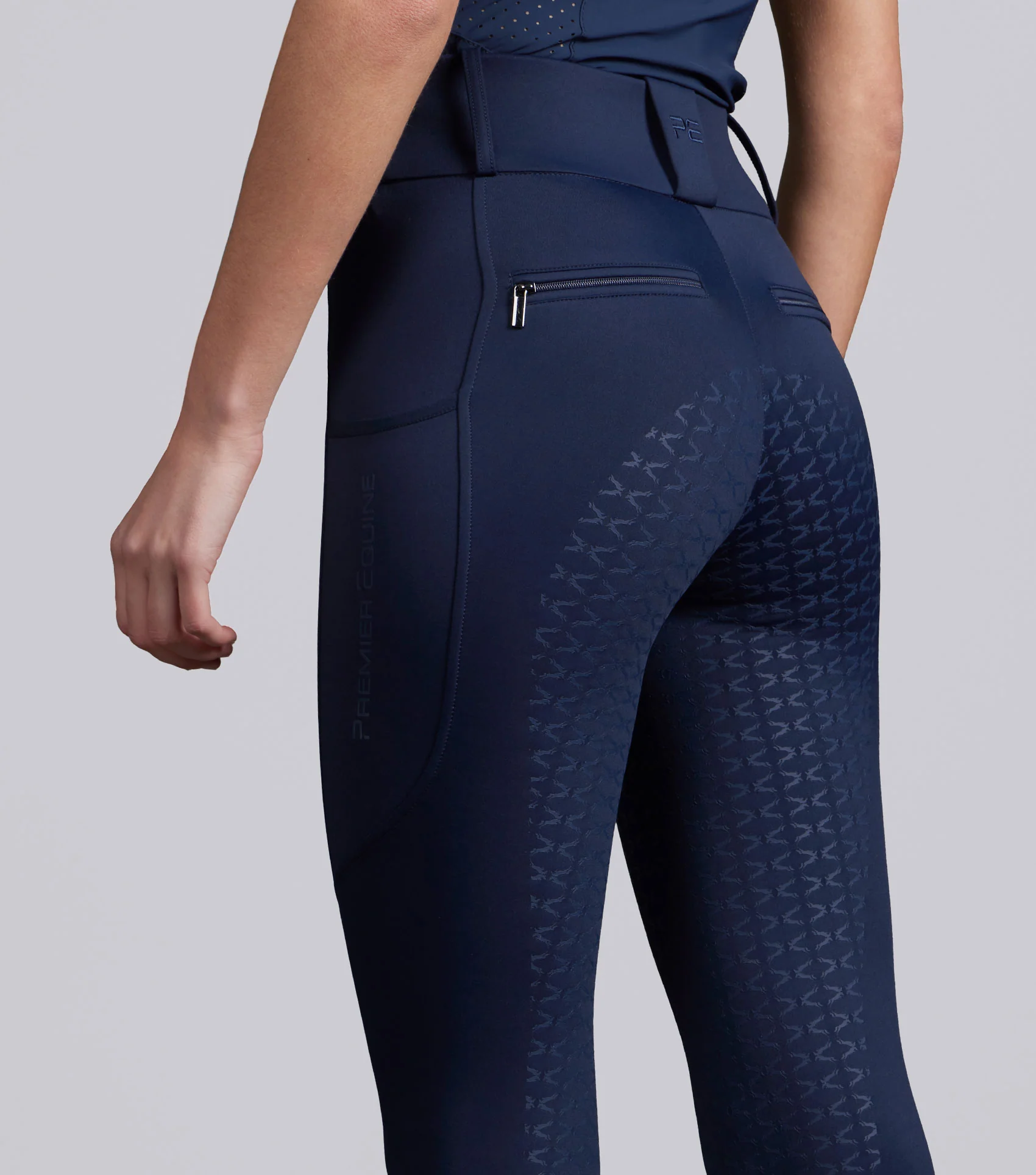 Prospero Riding Tights Navy - Image 4