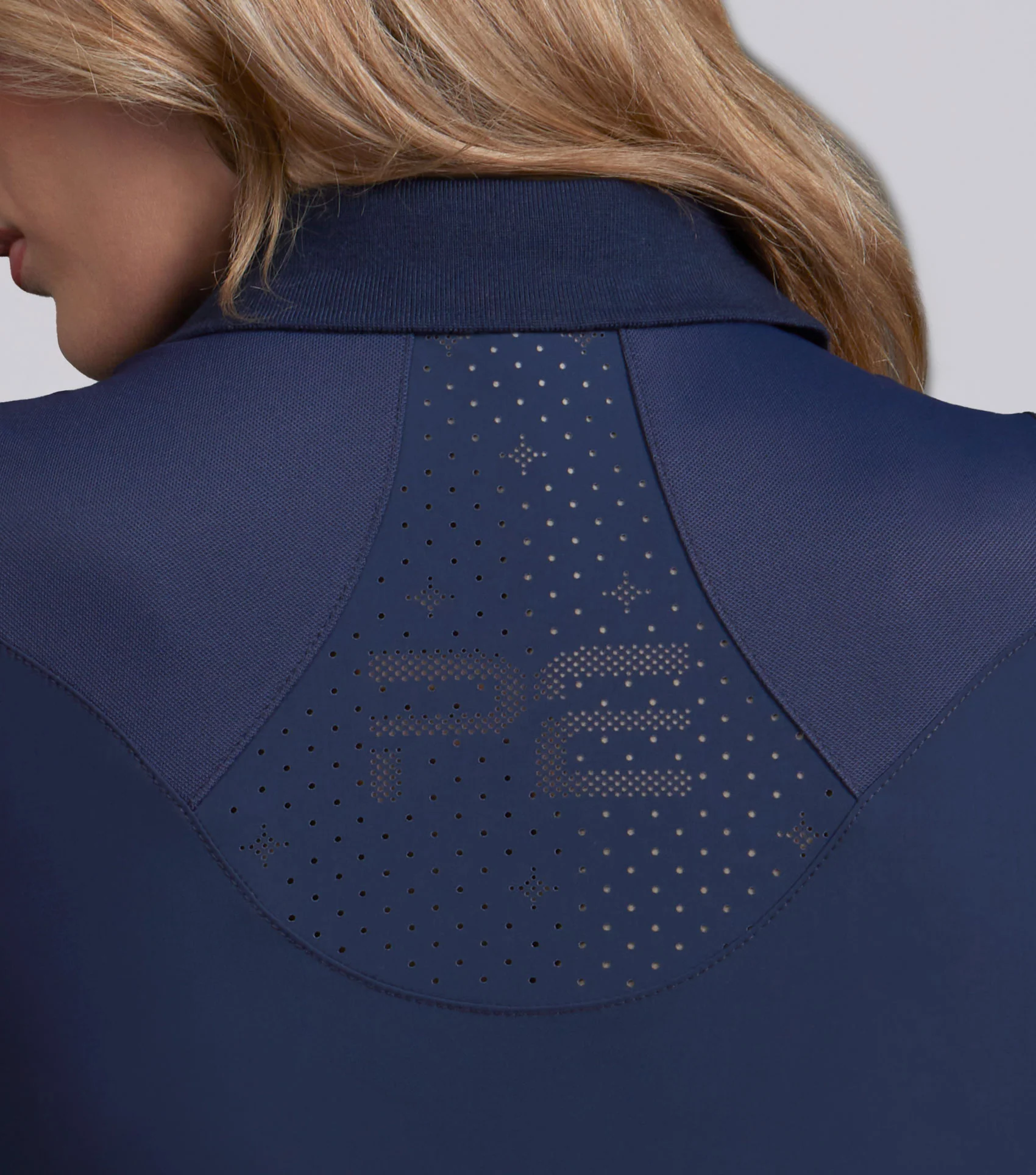 Prospero Sleeveless Polo Top Navy - Image 5