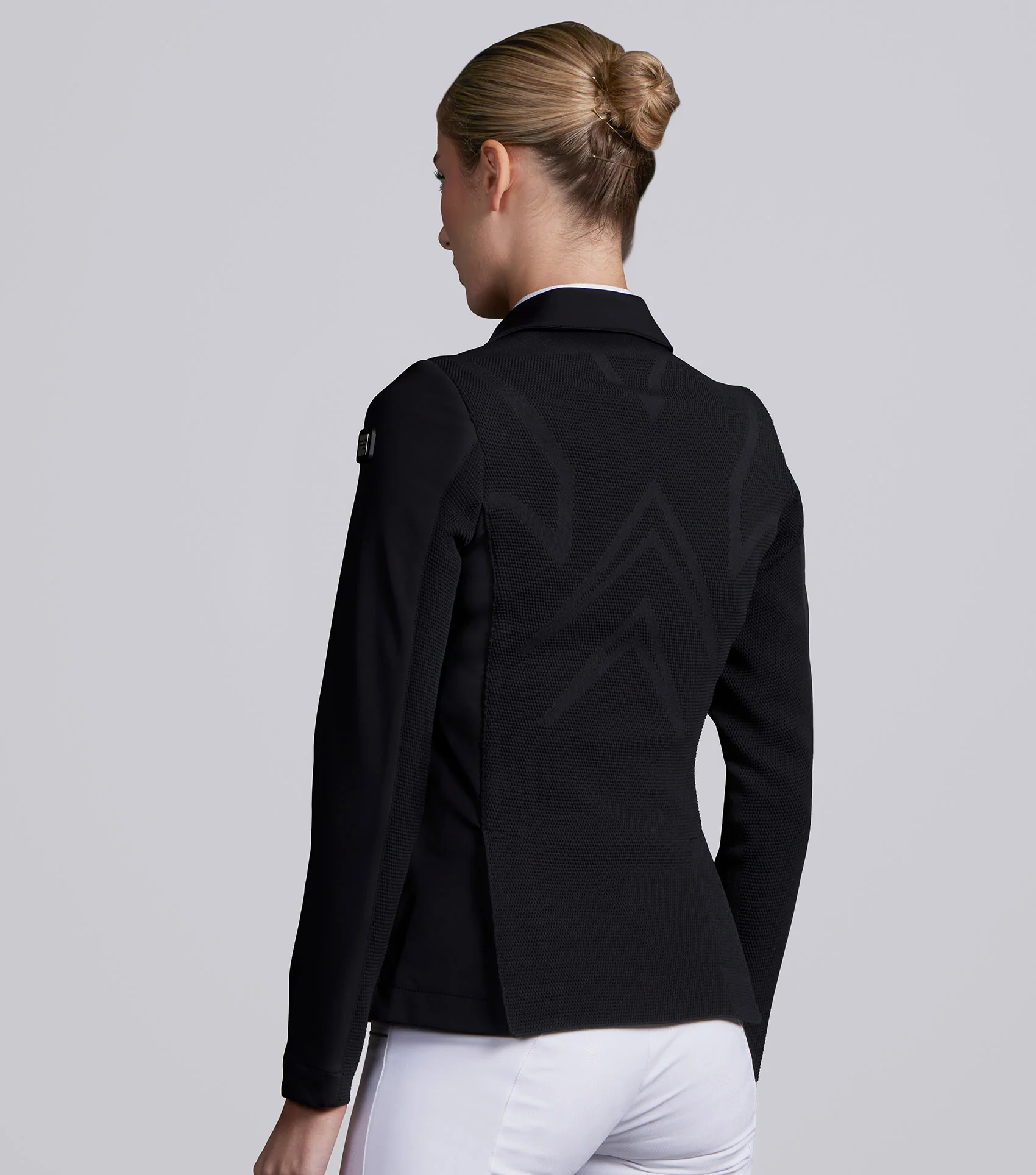Quarto Ladies Competition Jacket Jet Black - Image 2