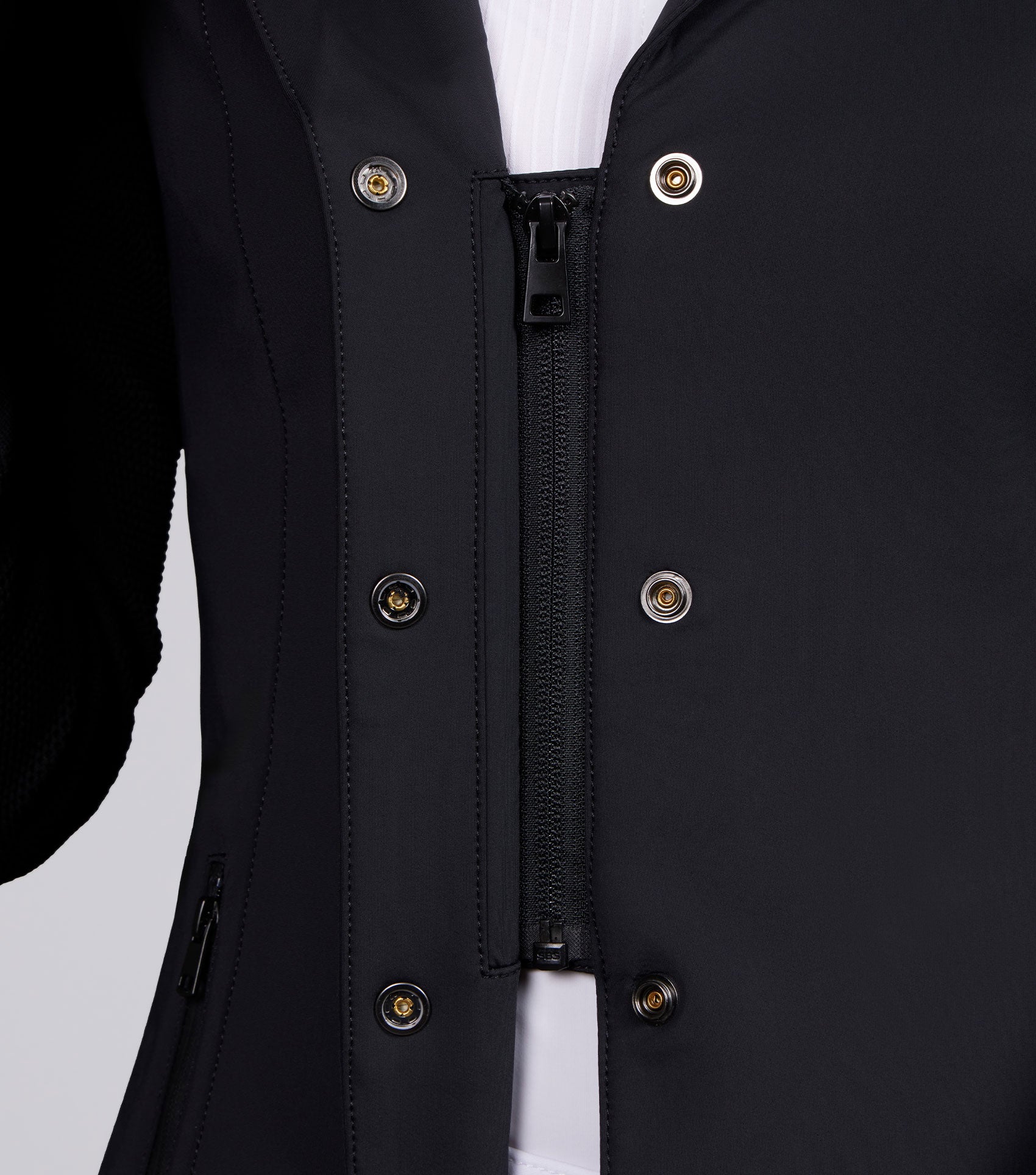 Quarto Ladies Competition Jacket Jet Black - Image 4