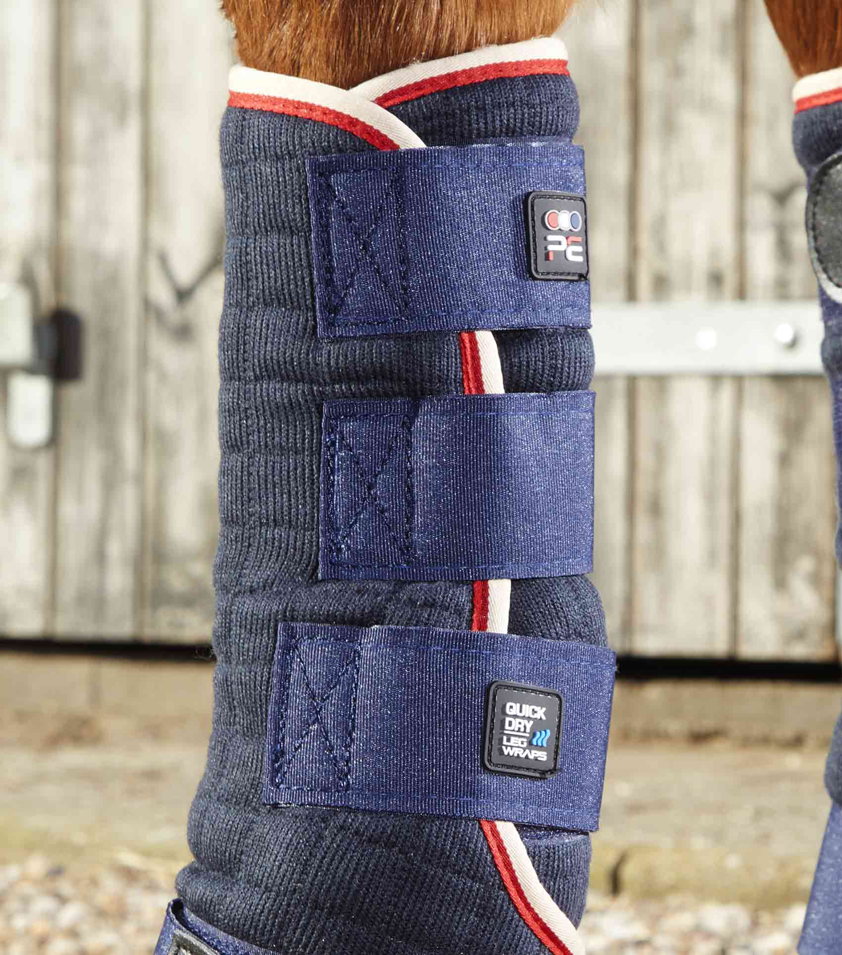 Quick Dry Horse Leg Wraps Navy - Image 3