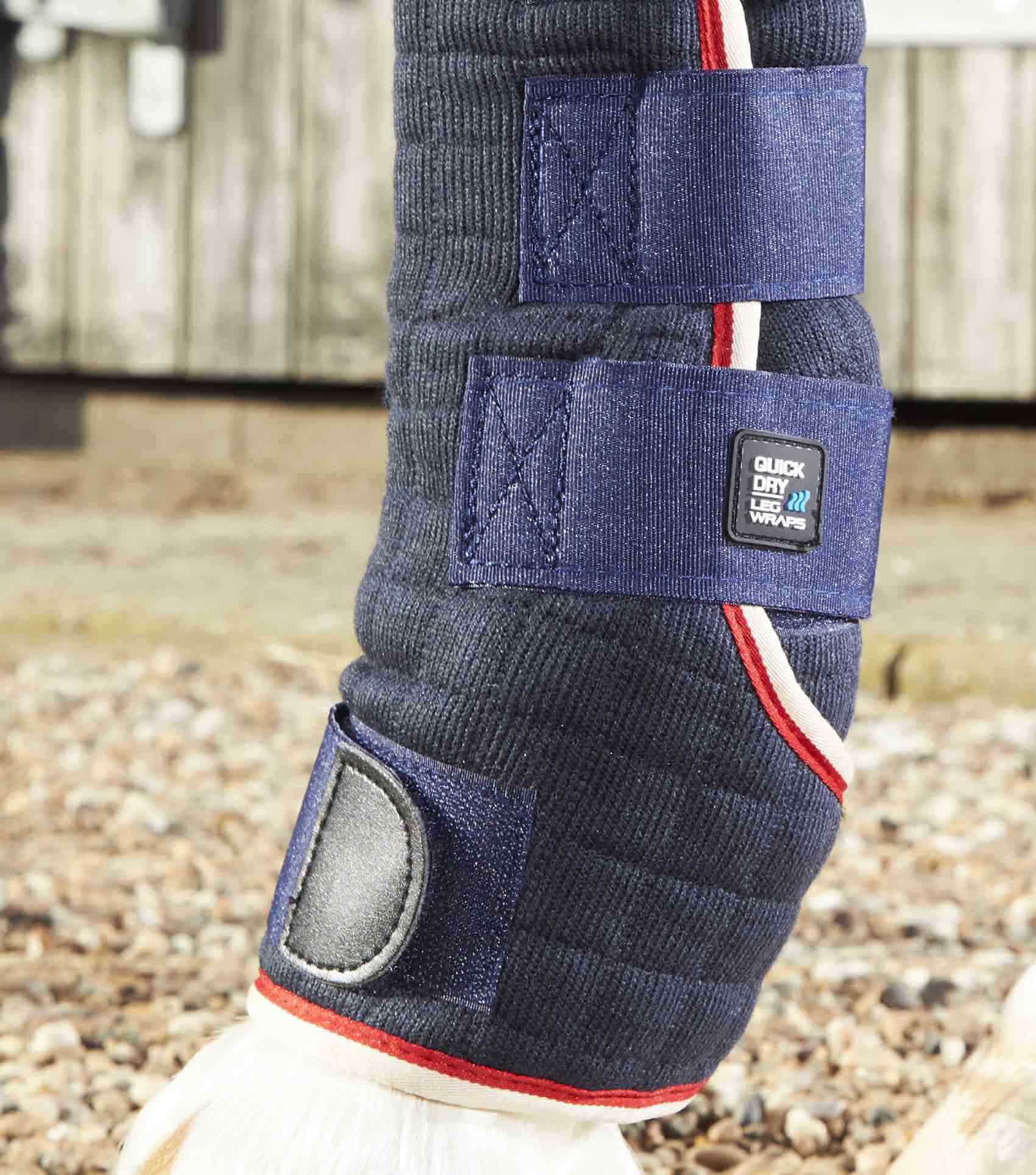 Quick Dry Horse Leg Wraps Navy - Image 5
