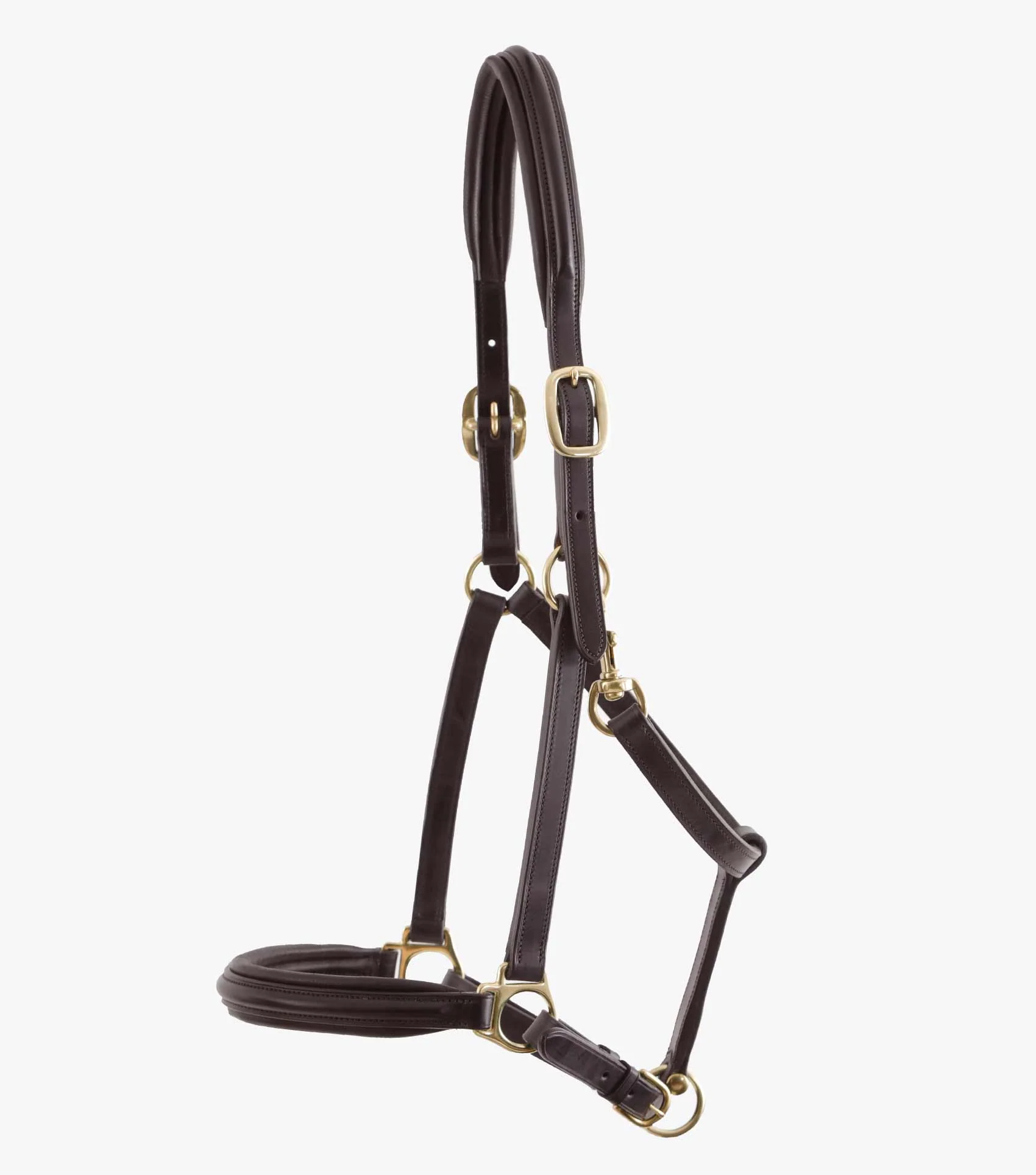 Rego Padded Leather Head Collar Brown - Image 4