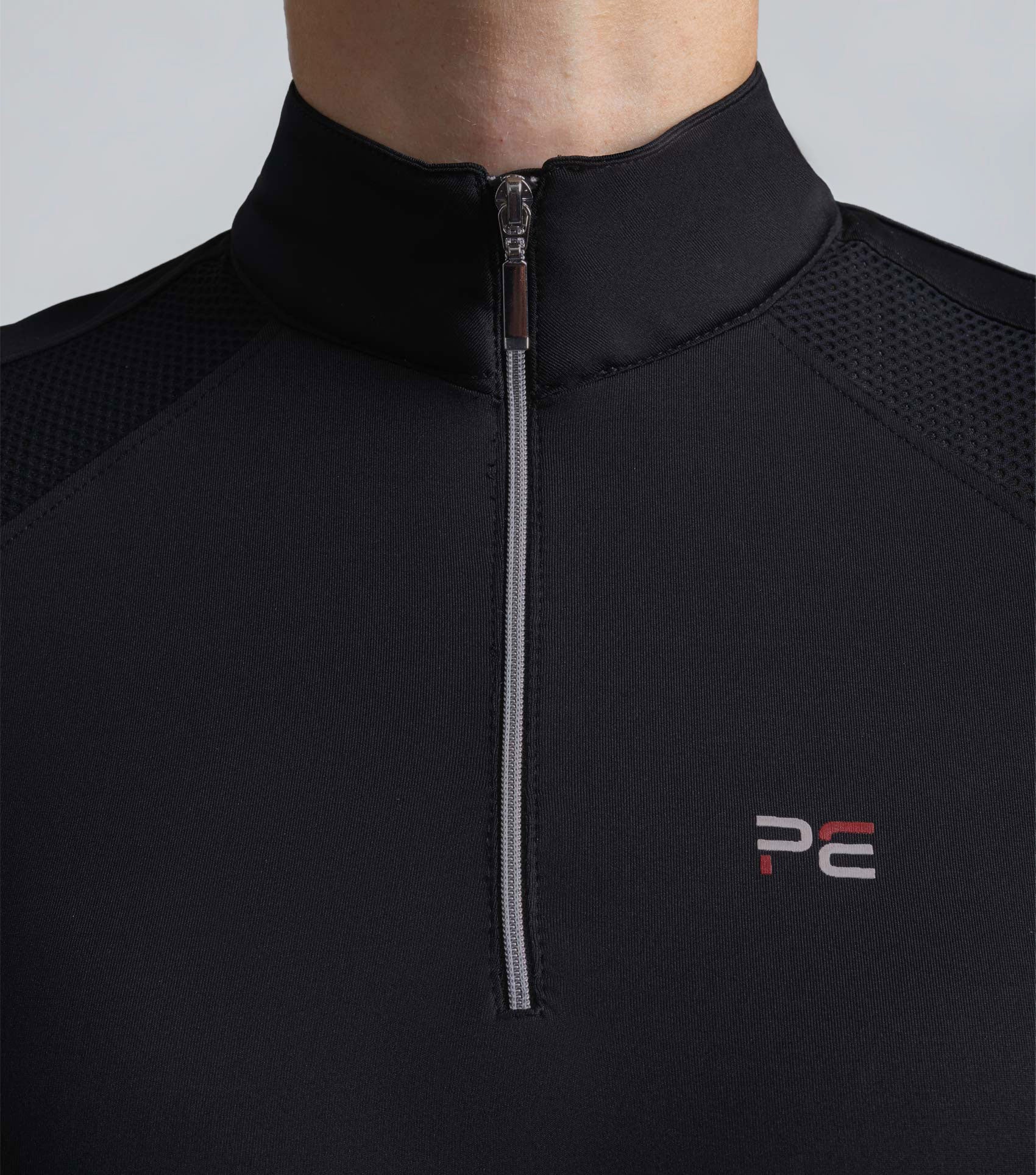 Remisa Ladies Technical Short Sleeve Riding Top Black - Image 3