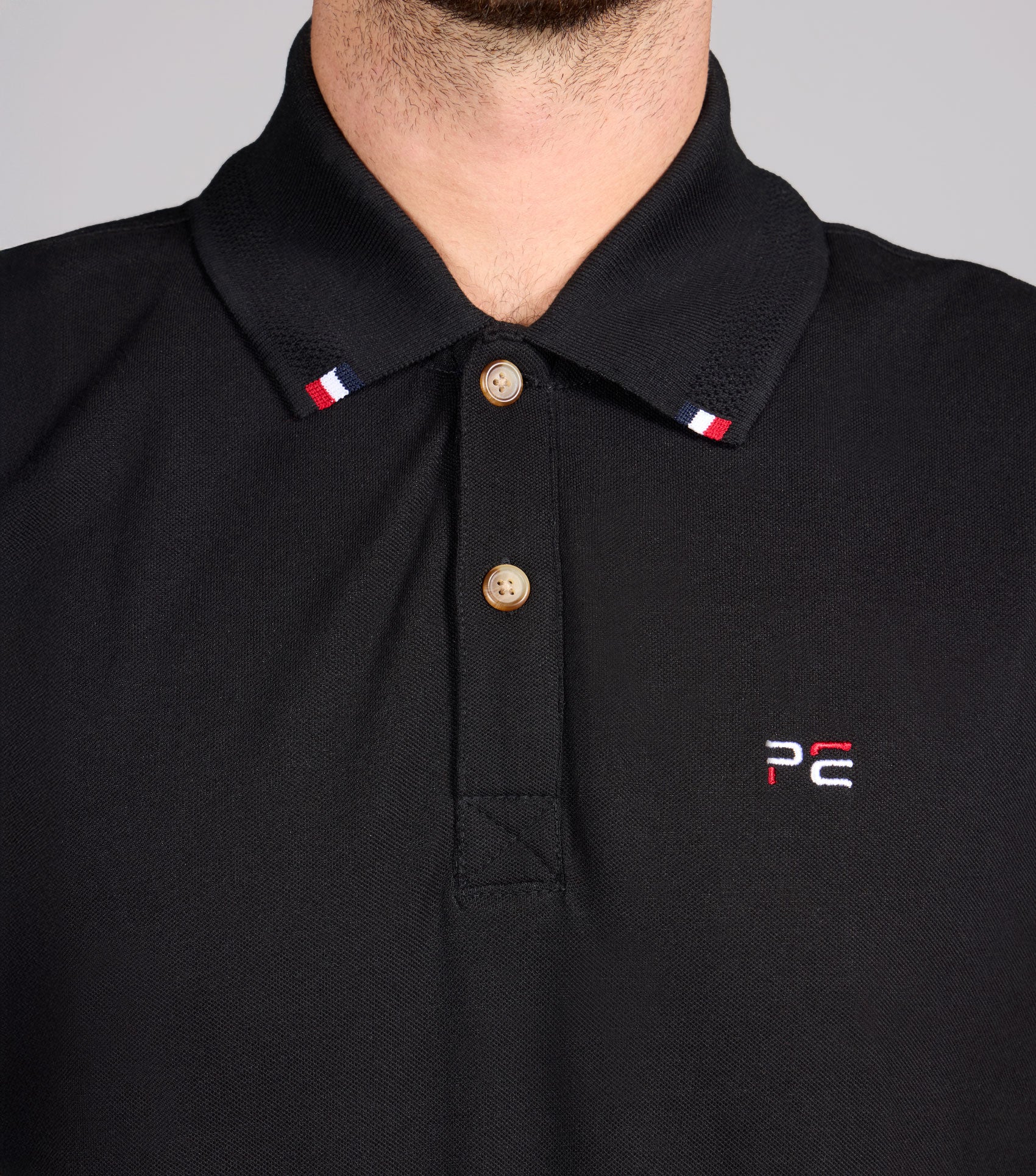 Respiro Men's Riding Polo Shirt Black - Image 3