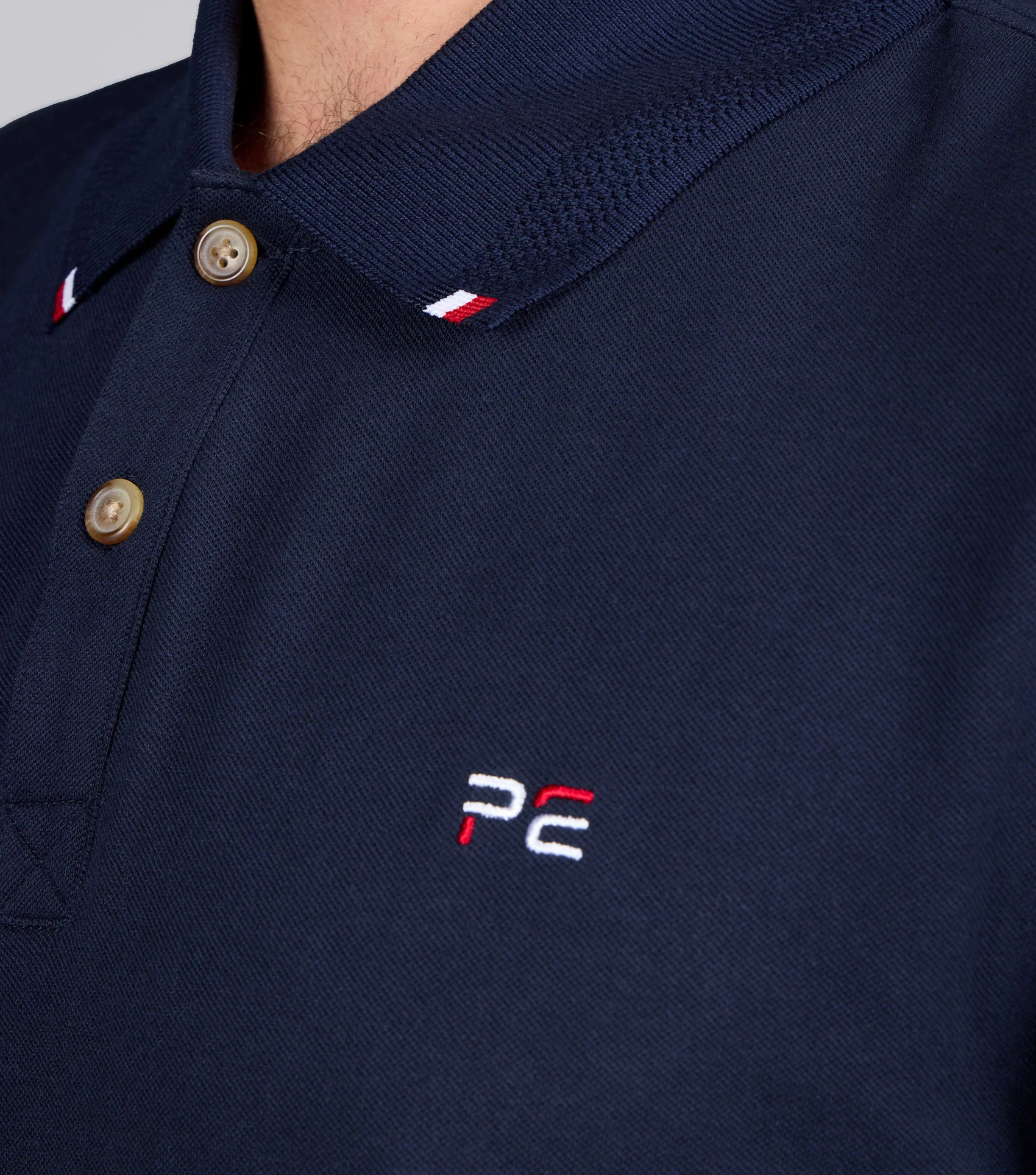 Respiro Men's Riding Polo Shirt Navy - Image 4