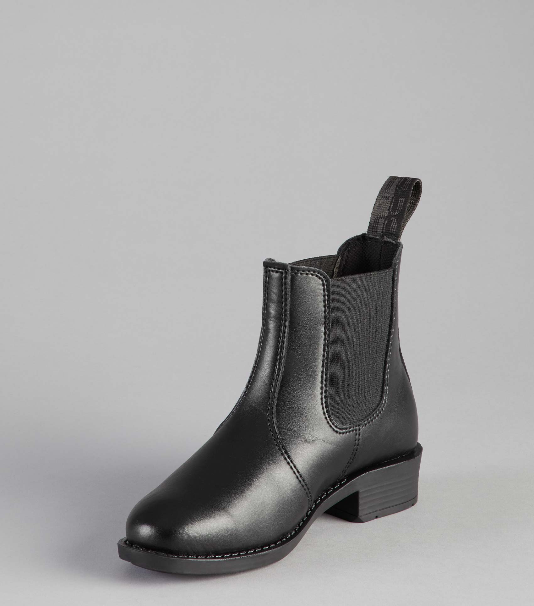 SALE - Rossago Junior Synthetic Chelsea Paddock Boots Black - Image 4