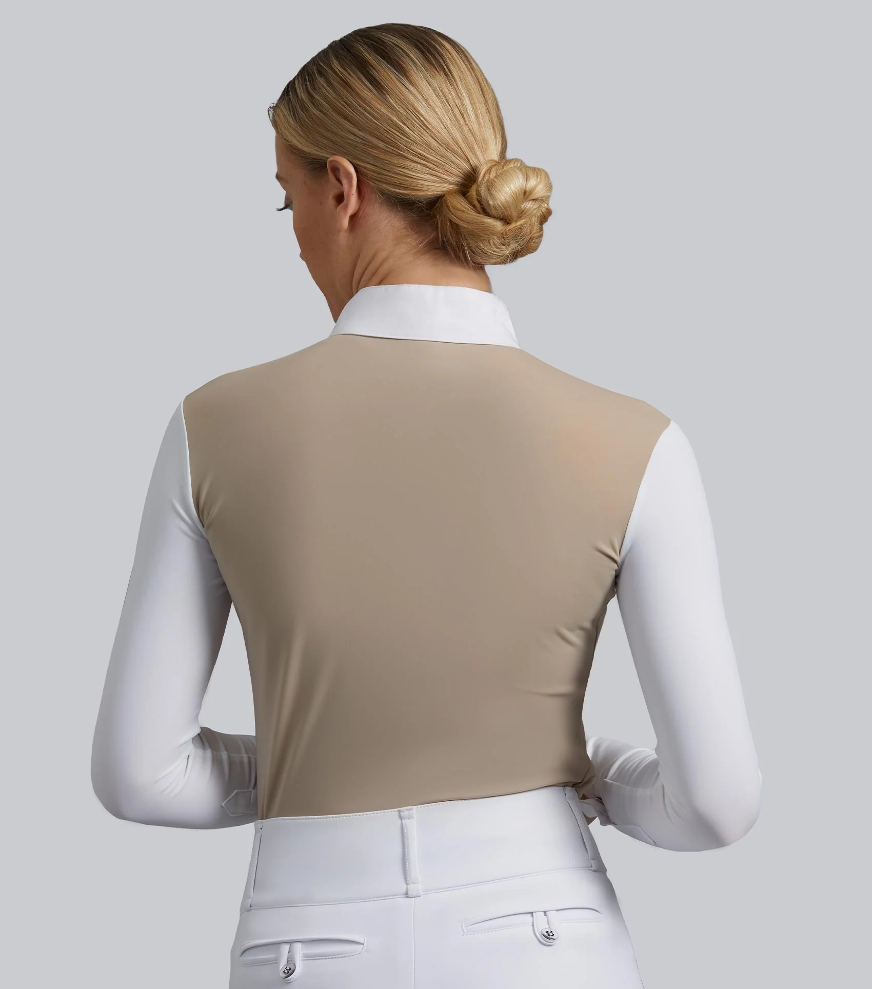 Rossini Lycra Show Shirt Beige - Image 3