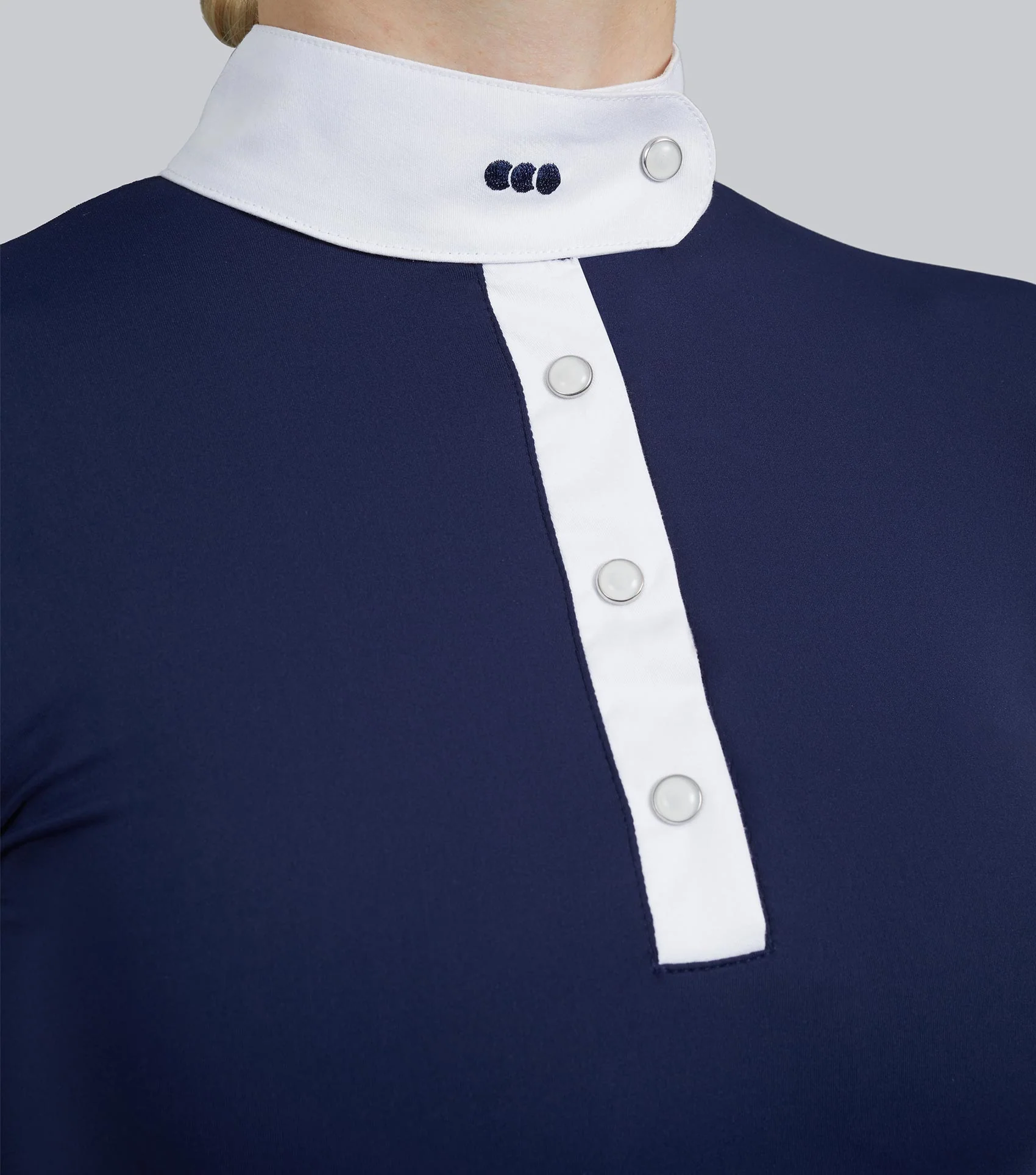Rossini Lycra Show Shirt Navy - Image 4