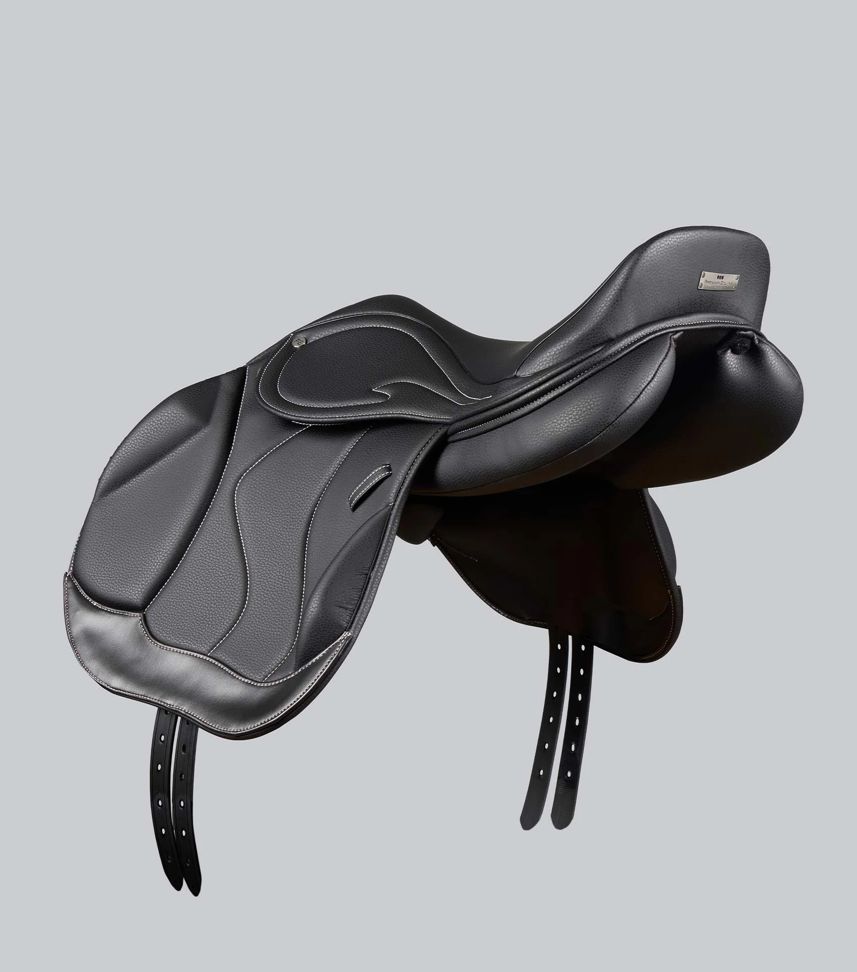 Rouen Synthetic Monoflap Cross Country Saddle Black - Image 4