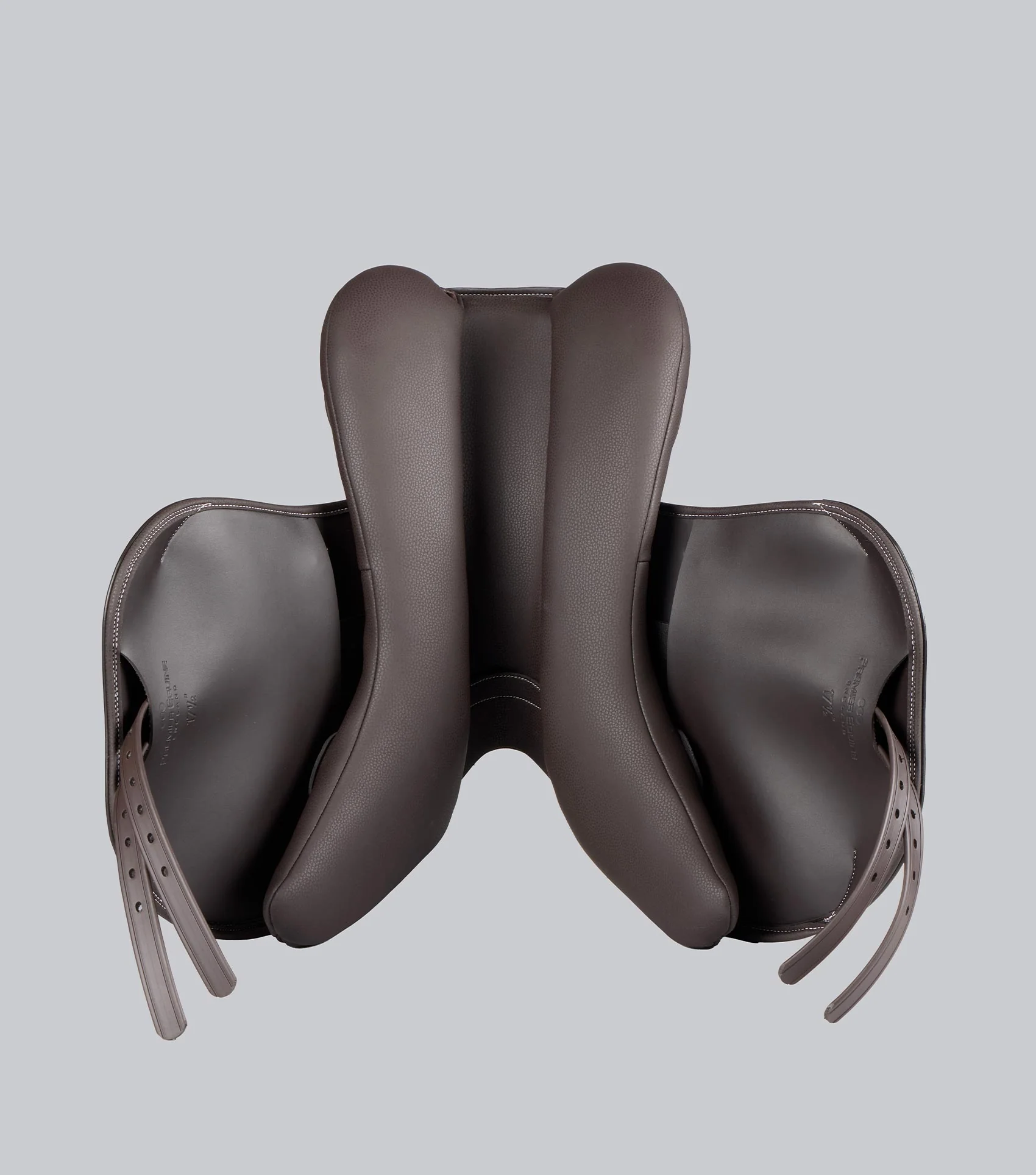 Rouen Synthetic Monoflap Cross Country Saddle Dark Havana - Image 6