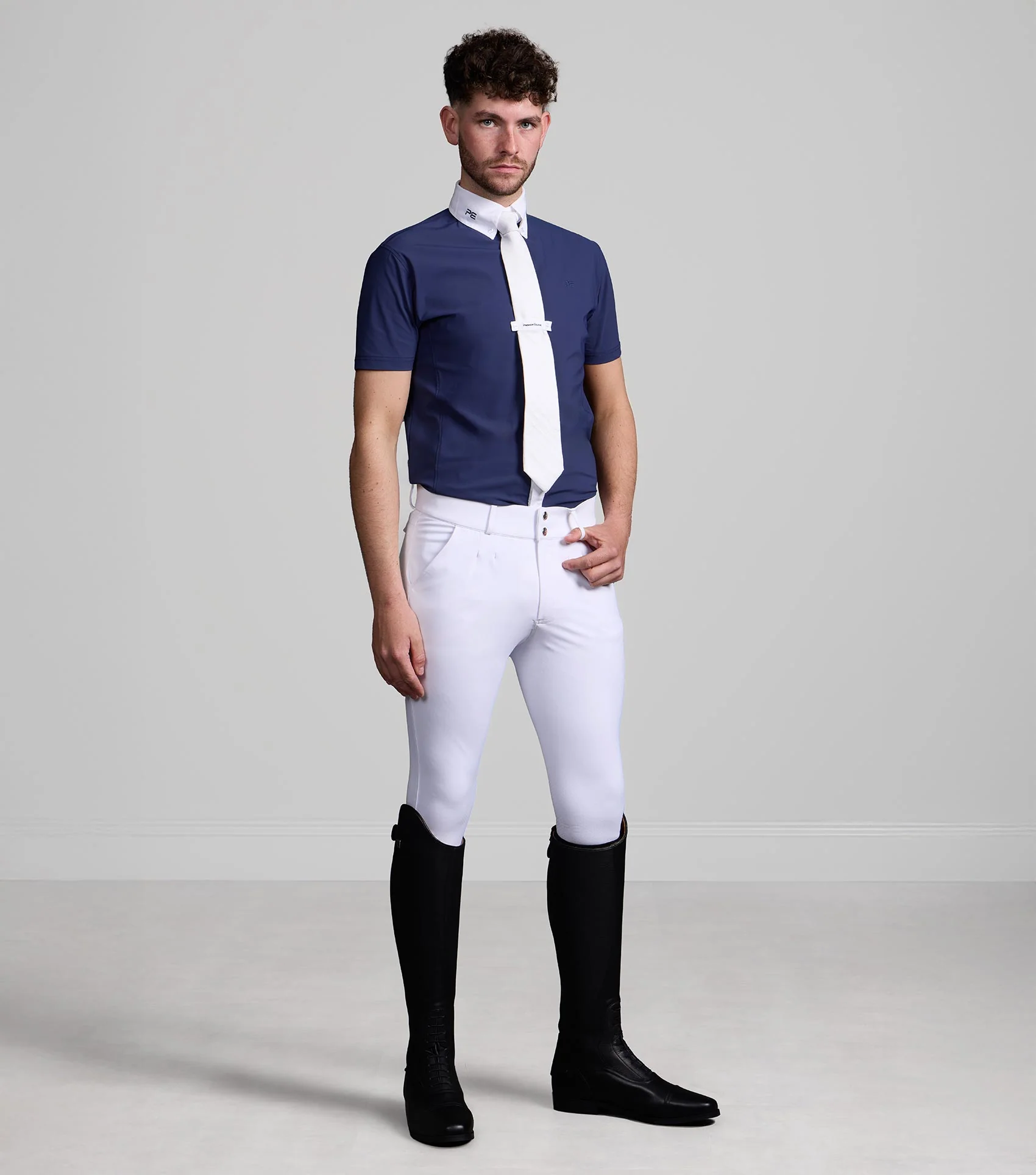 Rubato Men's Short Sleeve Show Shirt Navy - Image 6