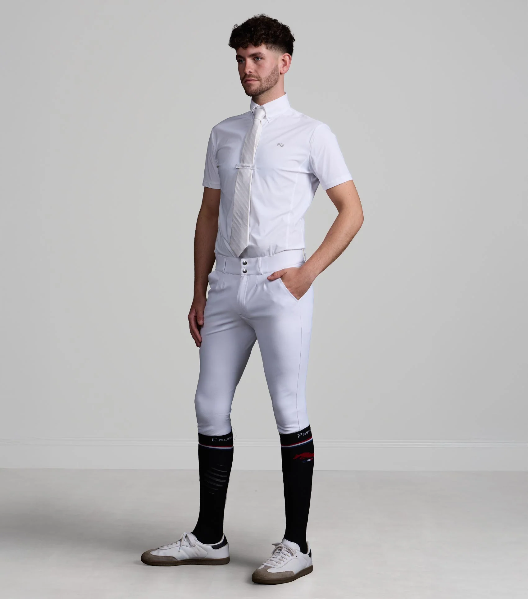 Rubato Men's Short Sleeve Show Shirt White - Image 6