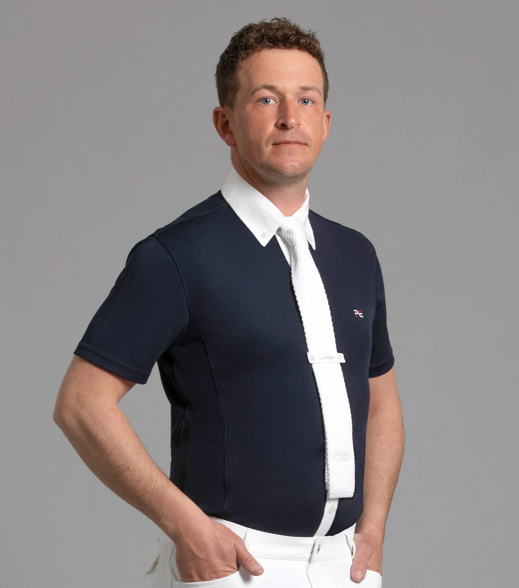 SALE Antonio Men's Short Sleeve Show Shirt Navy