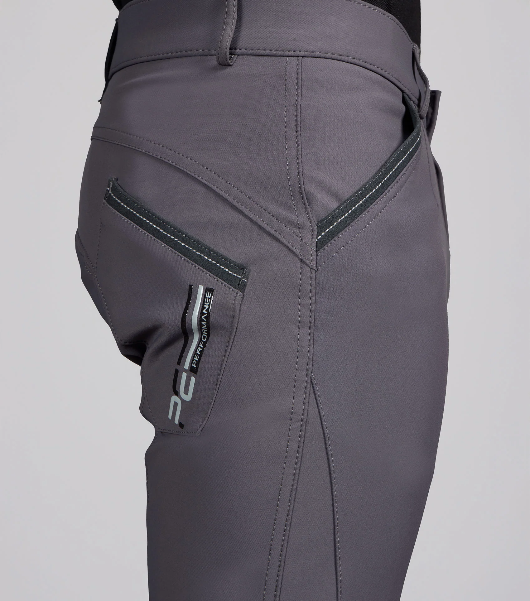 SALE - Barusso Men's Gel Knee Breeches Anthracite - Image 4