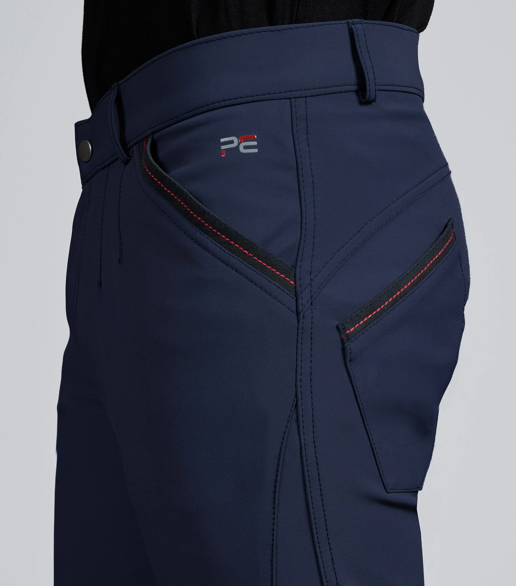 SALE - Barusso Men's Gel Knee Breeches Navy - Image 3