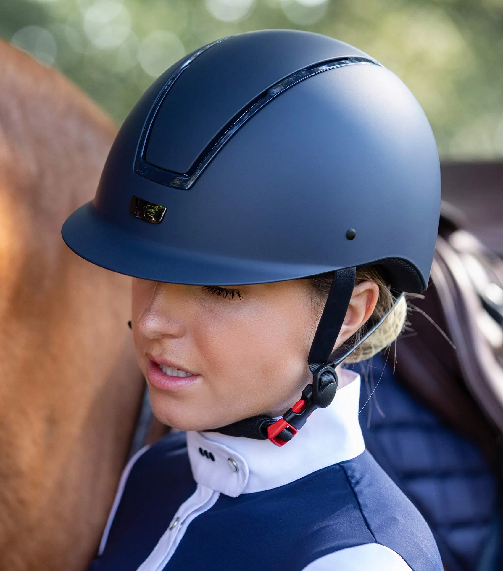 Sale Endeavour Horse Riding Helmet Navy - Image 2
