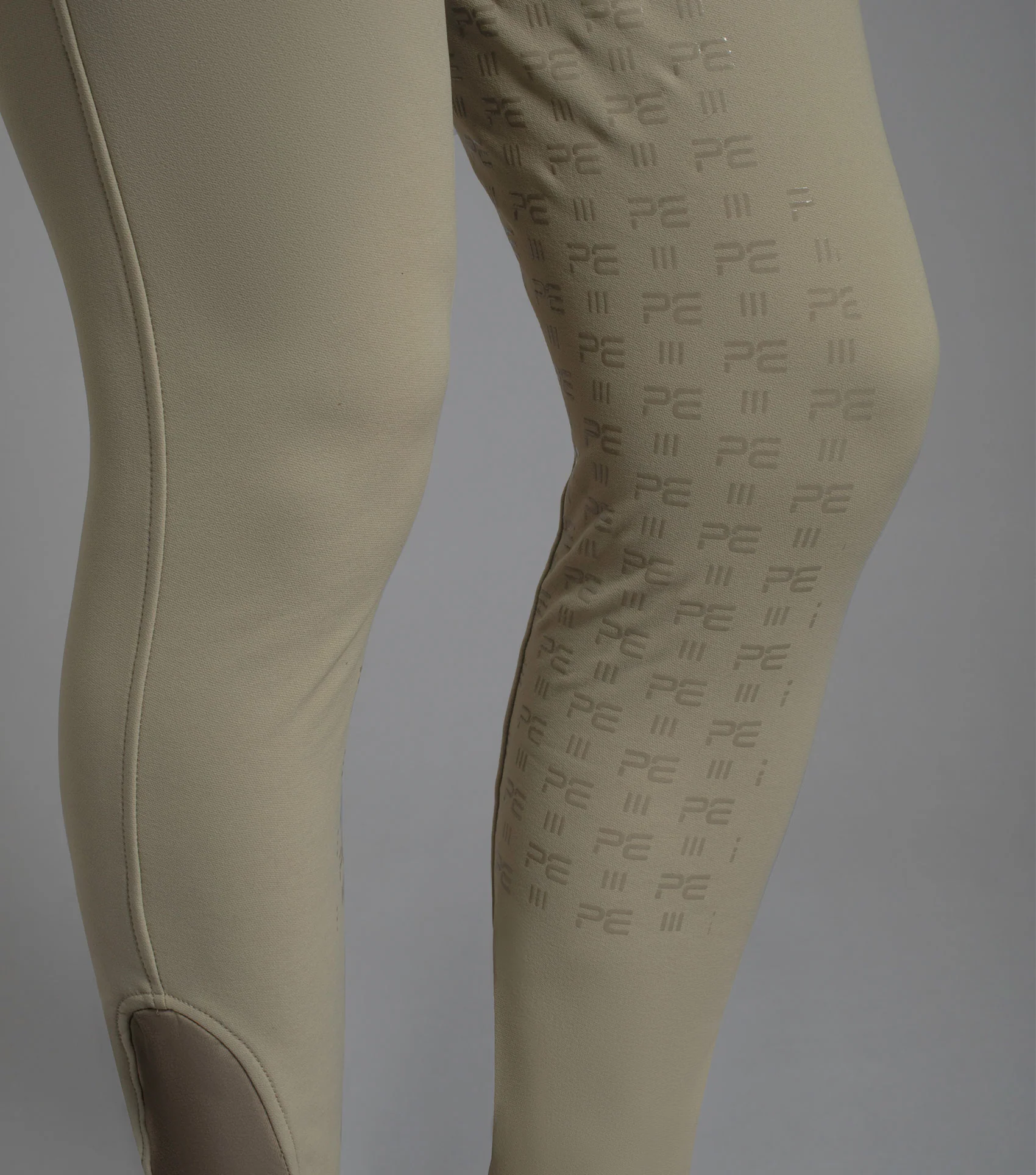 SALE - Levanzo Men's Full Seat Gel Competition Breeches Beige - Image 4