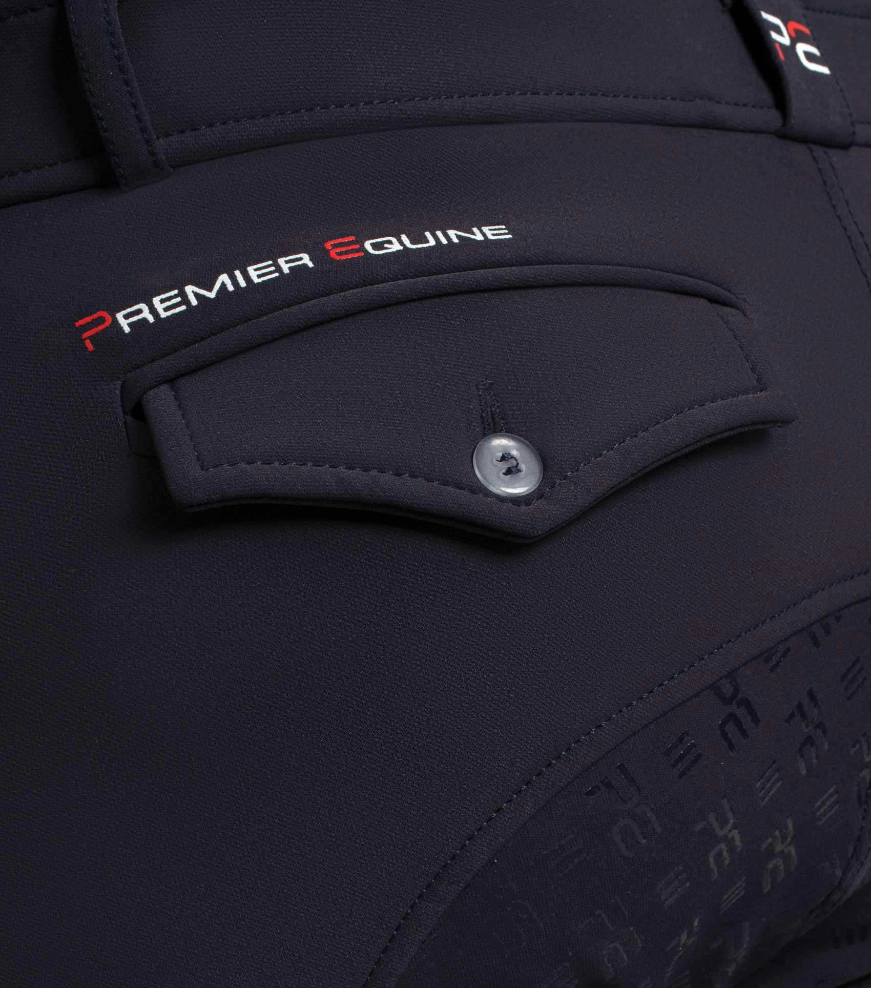 SALE - Levanzo Men's Full Seat Gel Riding Breeches Navy - Image 3