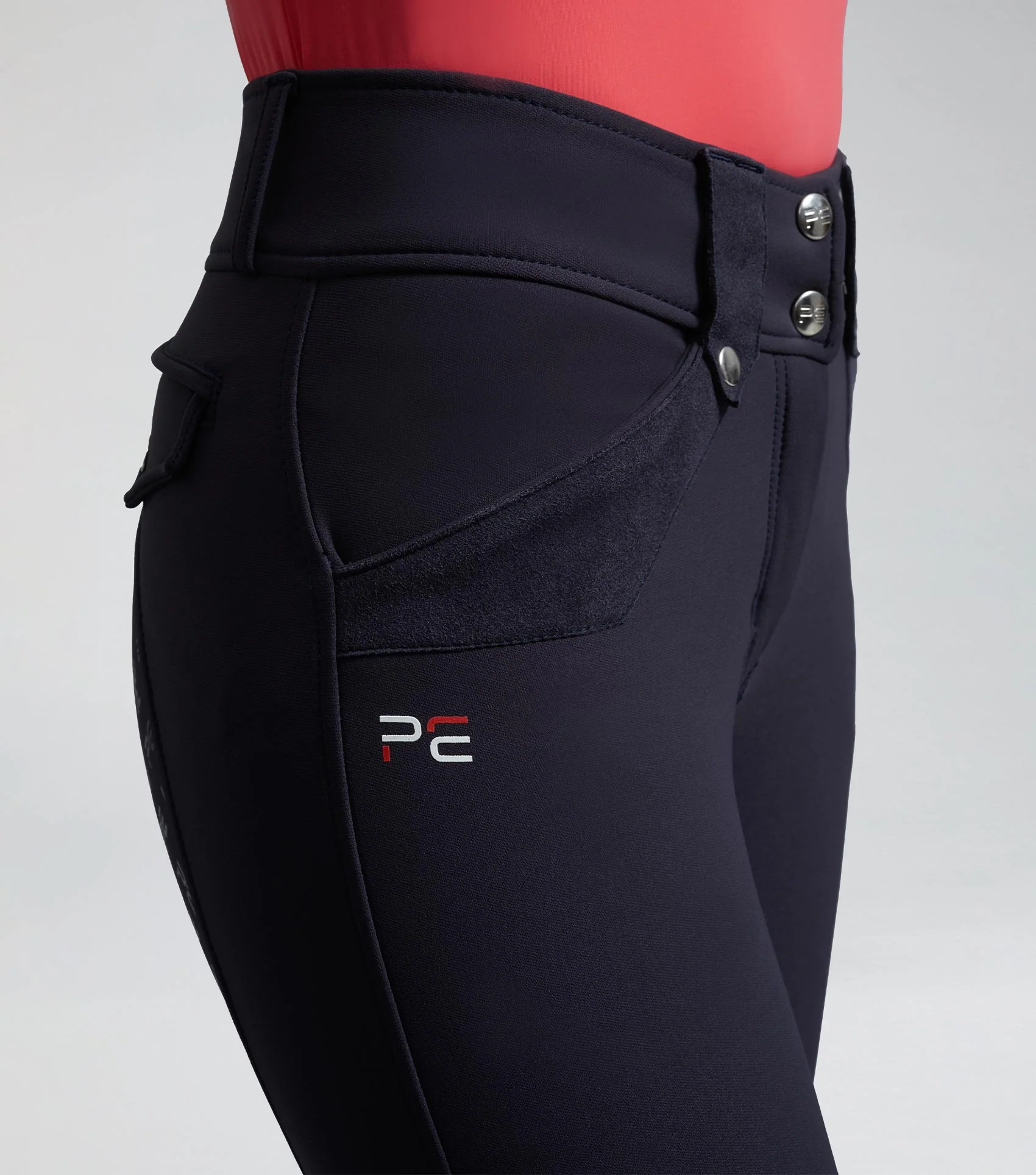 SALE Torino Ladies Full Seat Gel Riding Breeches Navy - Image 3