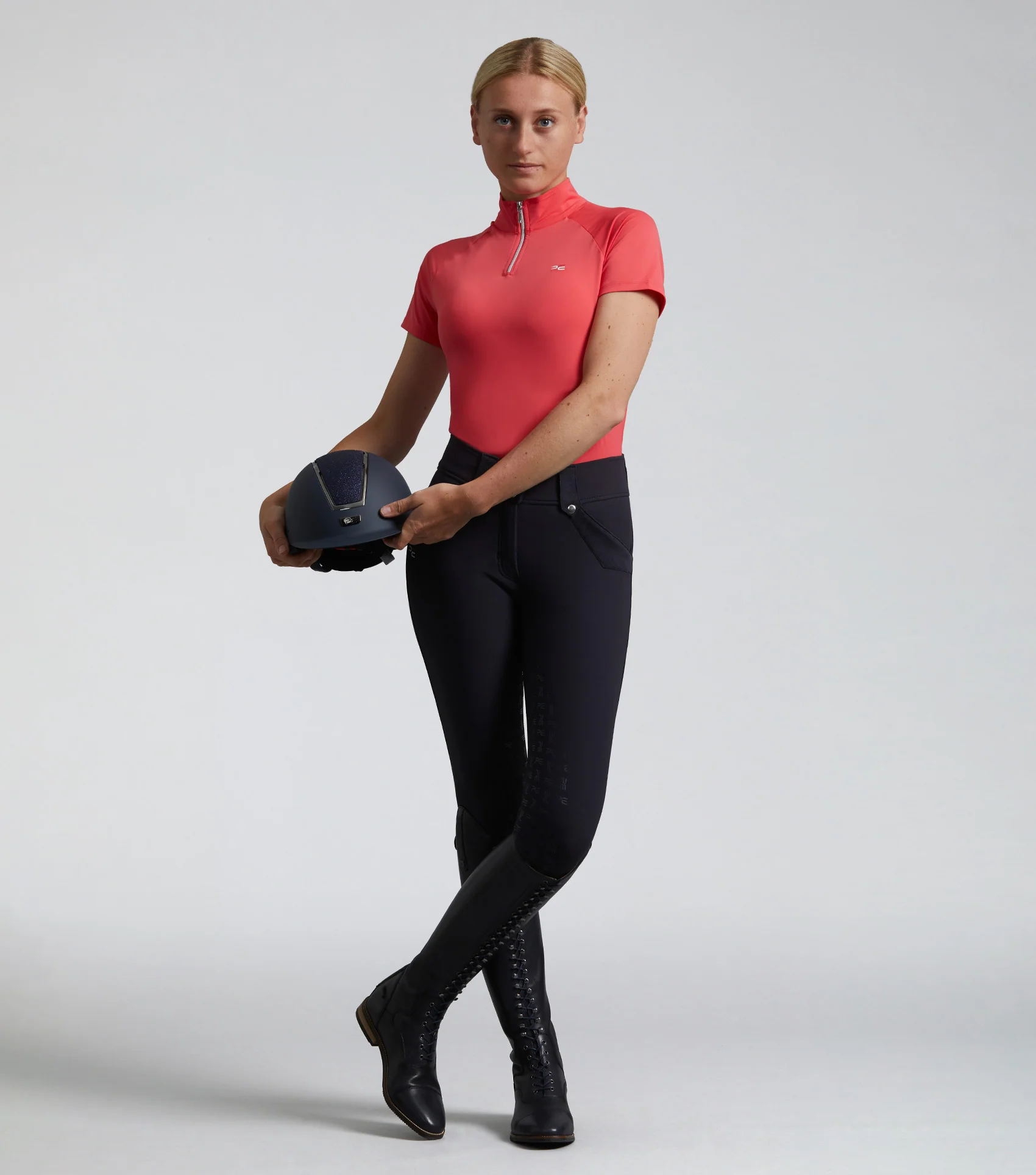 SALE Torino Ladies Full Seat Gel Riding Breeches Navy - Image 6